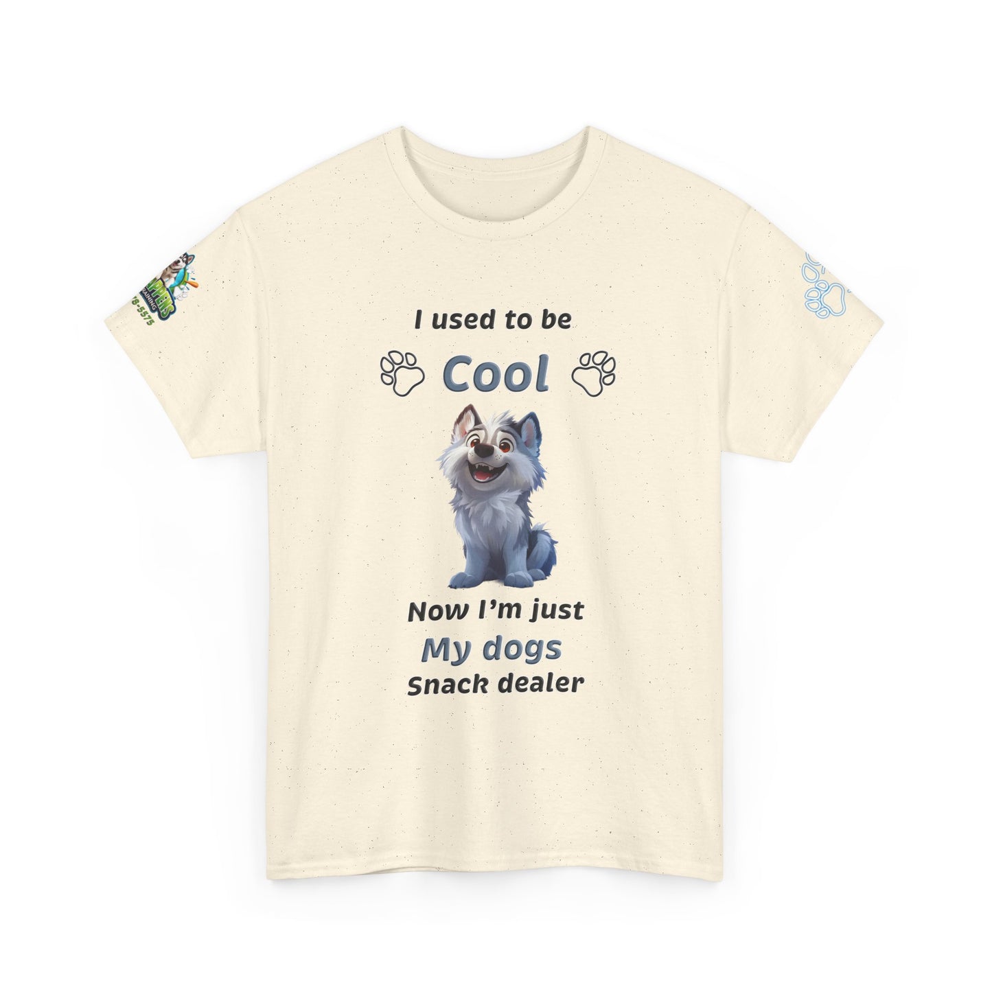 Dog Snack Dealer T-Shirt — "I used to be Cool, Now I'm Just My Dog's Snack Dealer" Cute Pet Lover Tee