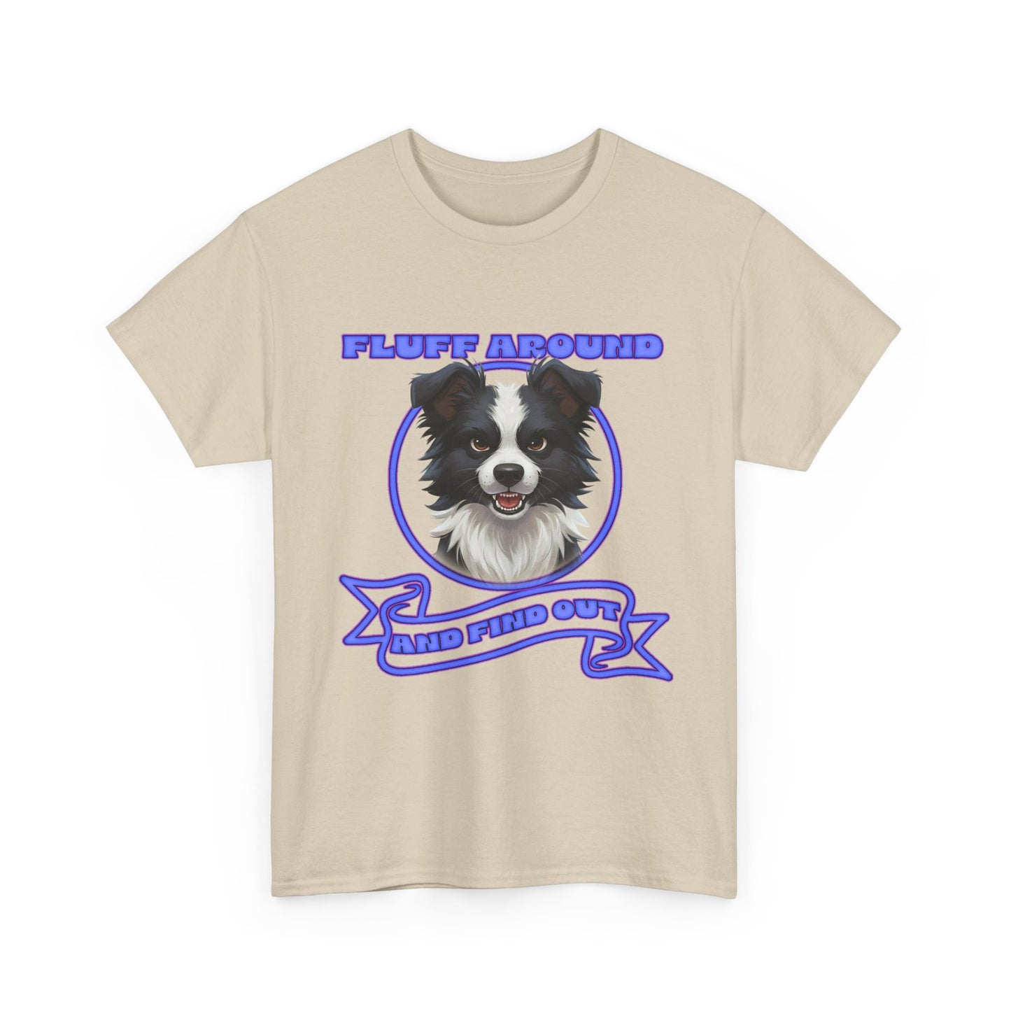 Border Collie Tee — "Fluff Around, Herd Proud" Dog Lover Shirt