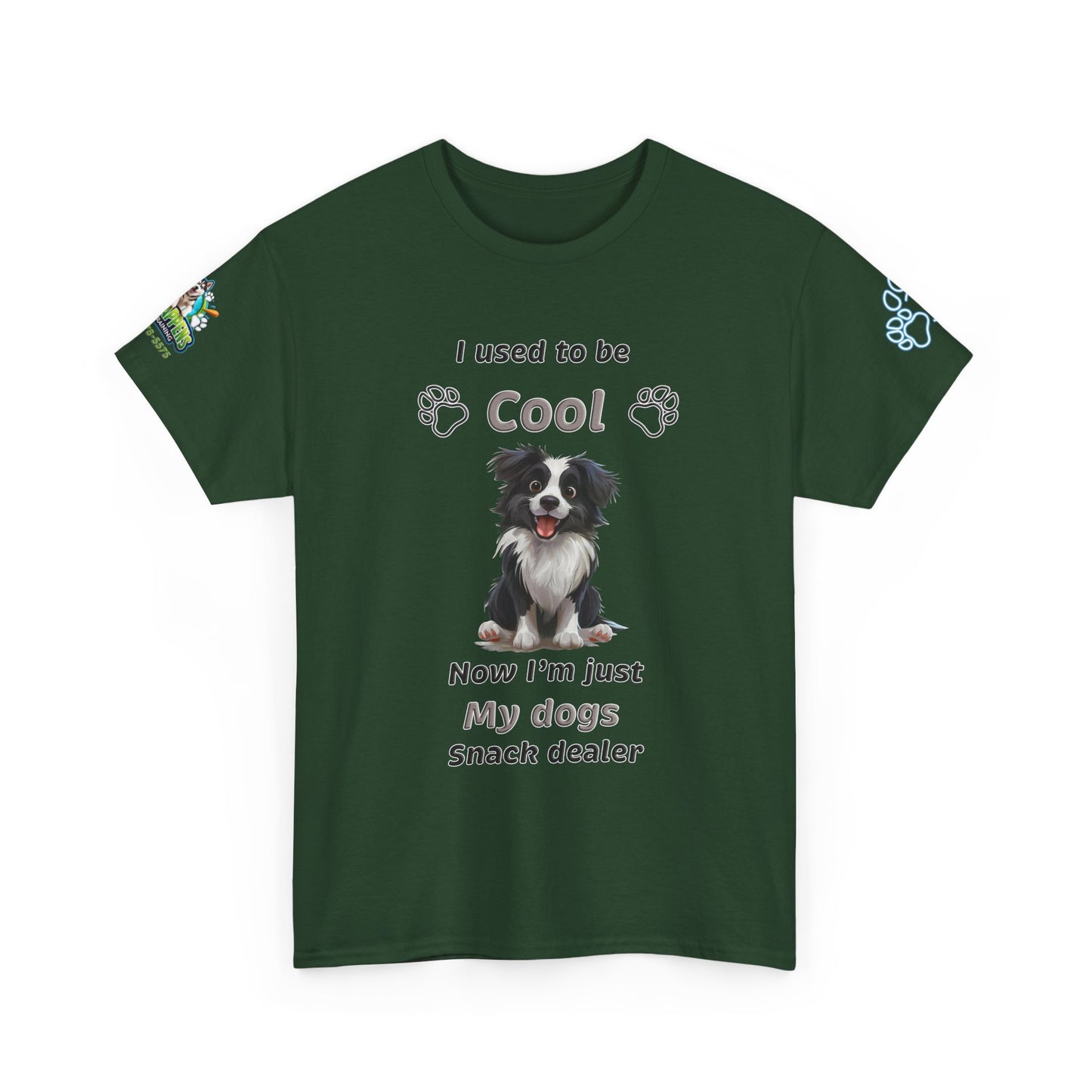 I Used to Be Cool, Now I'm My Dog's Snack Dealer Tee — Border Collie  Shirt