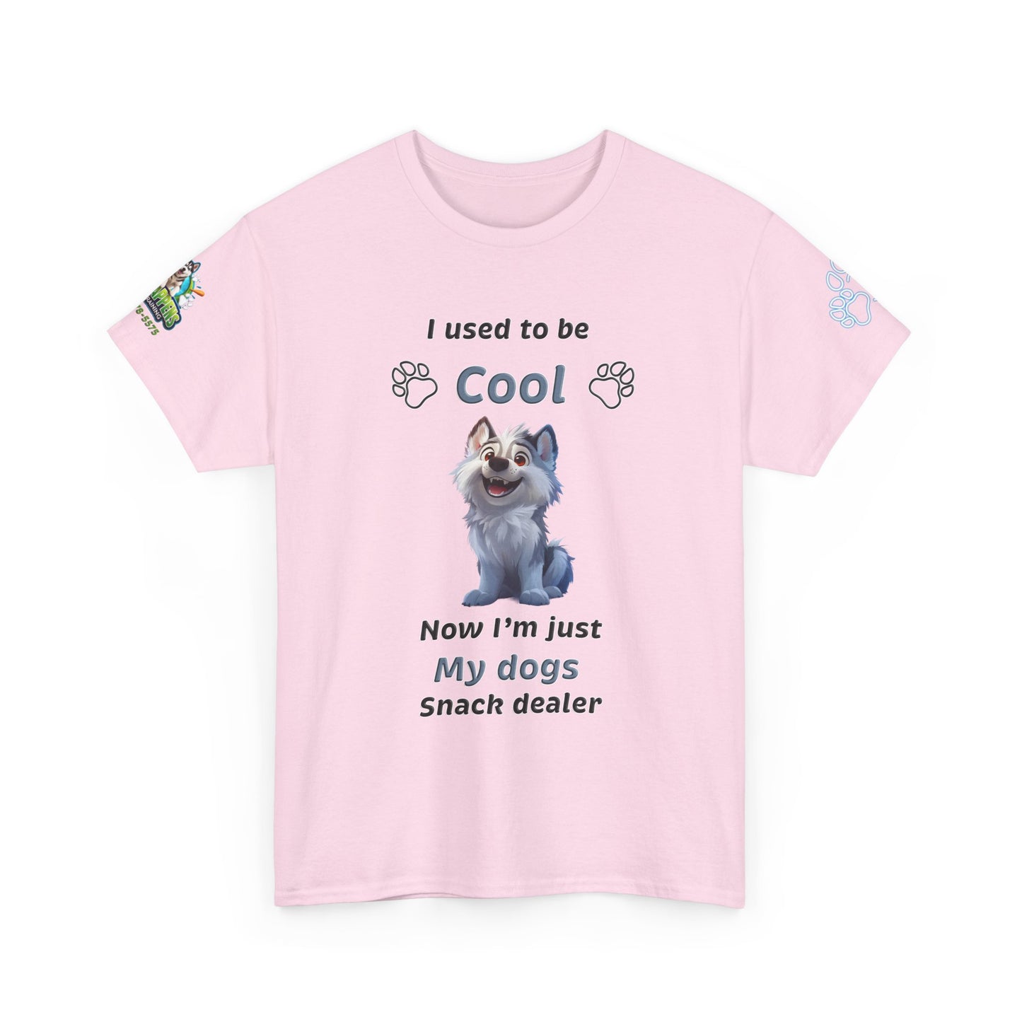 Dog Snack Dealer T-Shirt — "I used to be Cool, Now I'm Just My Dog's Snack Dealer" Cute Pet Lover Tee