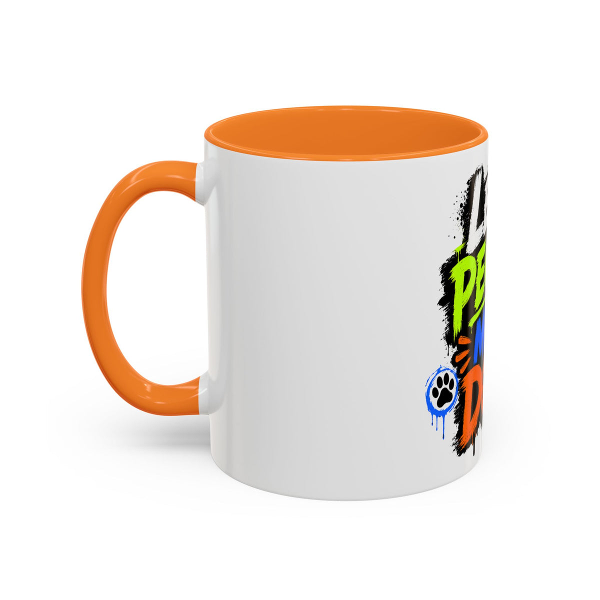 Less People More Dogs Coffee Mug — Bold Graffiti Dog Lover Gift (11oz, 15oz)