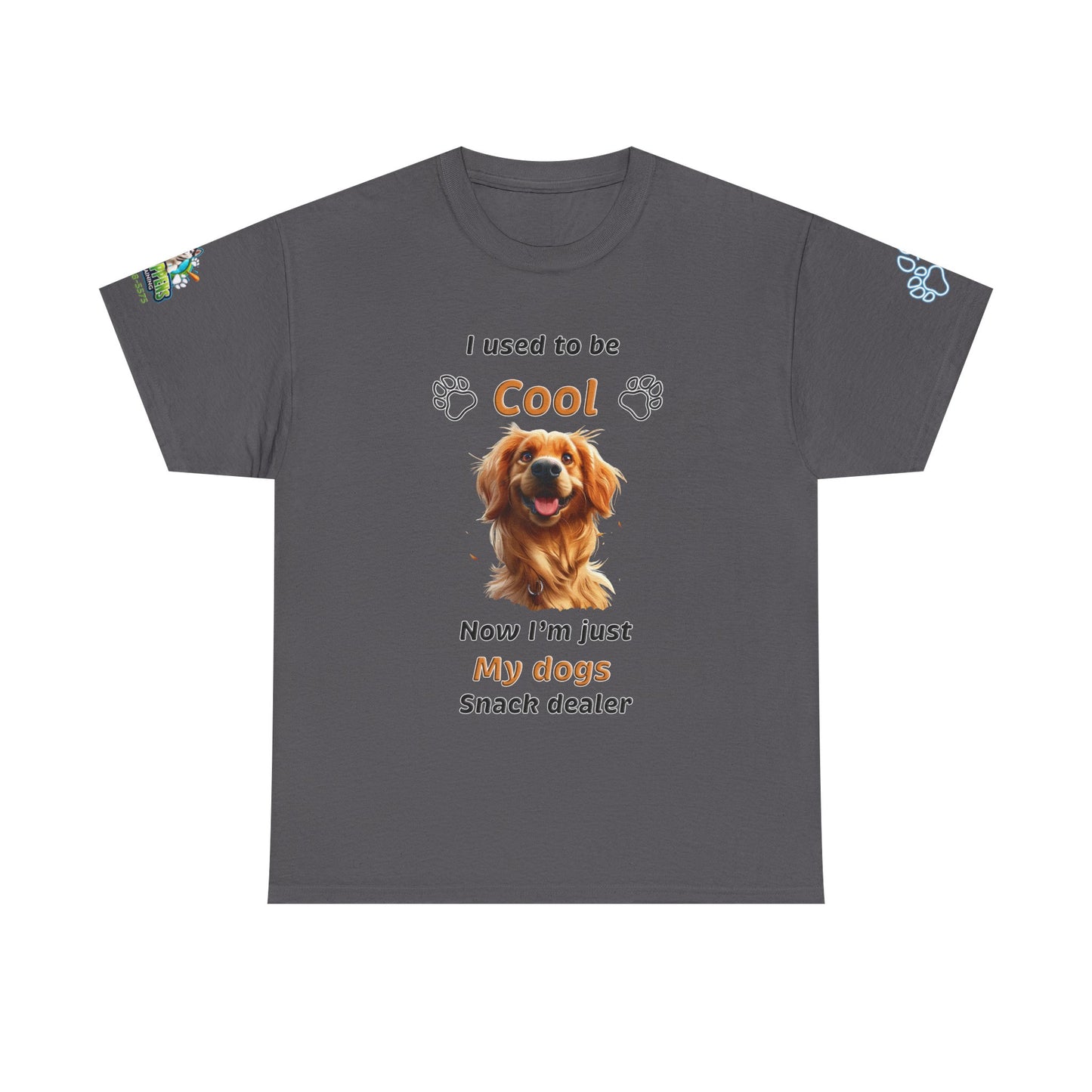 I Used to Be Cool, Now I'm My Dog's Snack Dealer Tee — Golden Retriever Shirt
