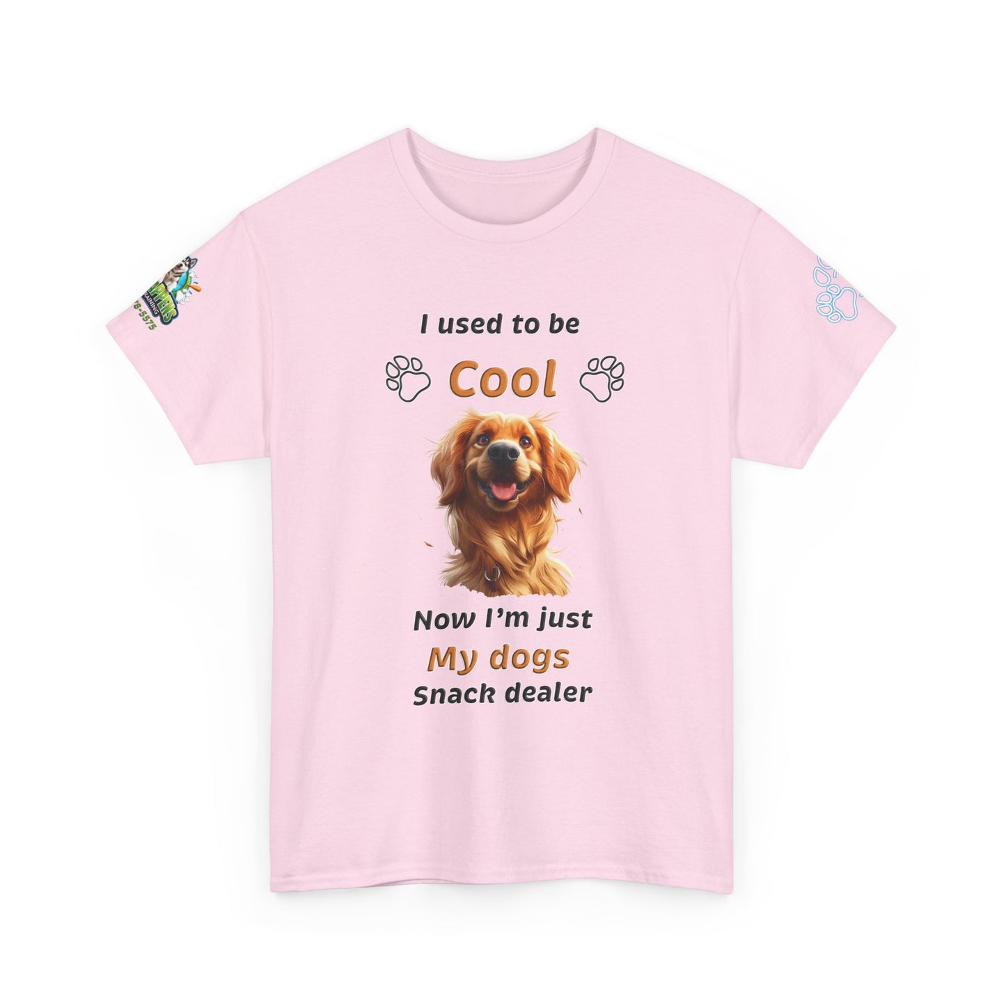 I Used to Be Cool, Now I'm My Dog's Snack Dealer Tee — Golden Retriever Shirt