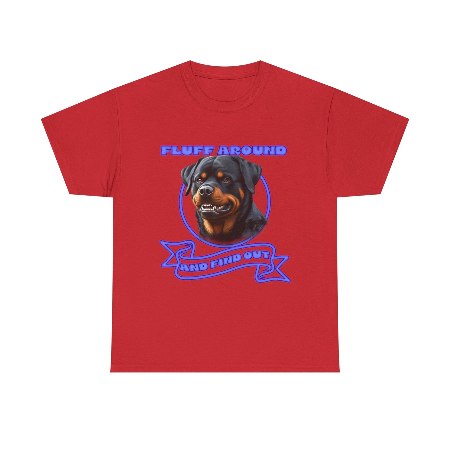 Rottweiler 'Fluff Around' Graphic Tee — Funny Dog Lover T-Shirt
