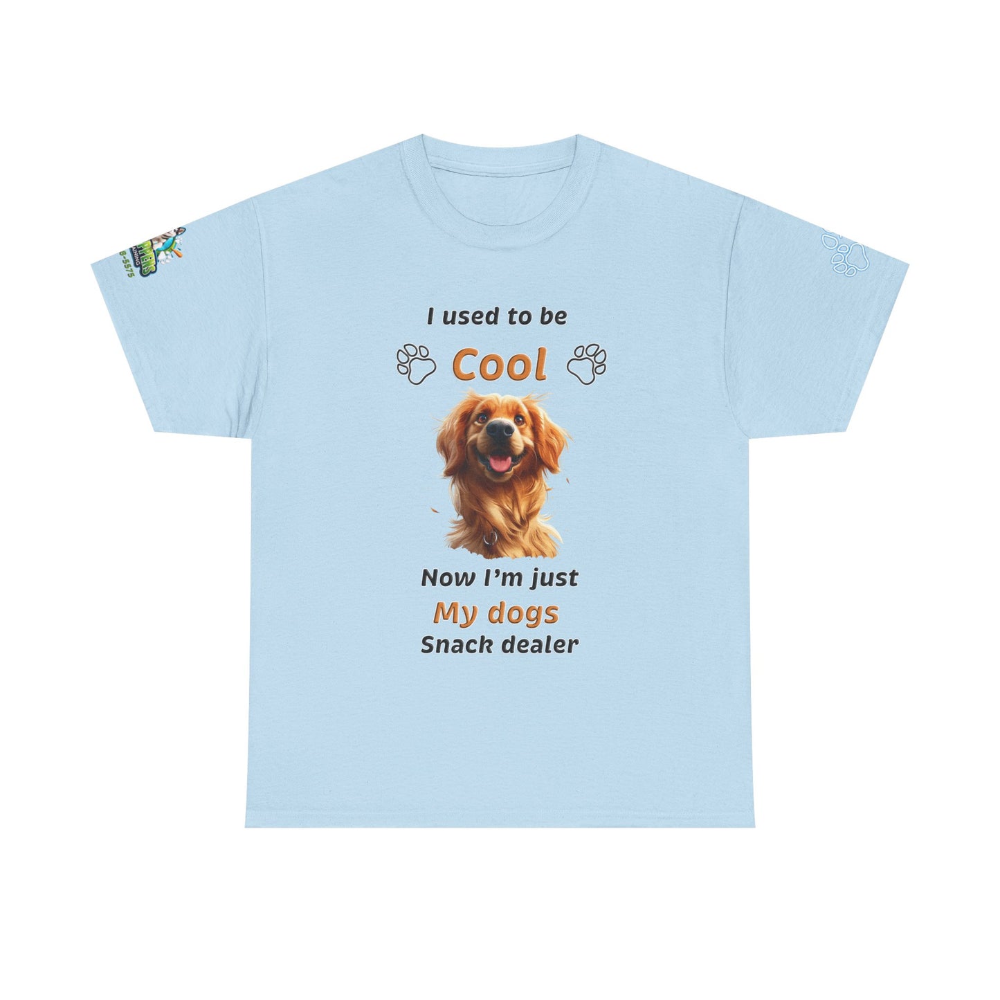 I Used to Be Cool, Now I'm My Dog's Snack Dealer Tee — Golden Retriever Shirt