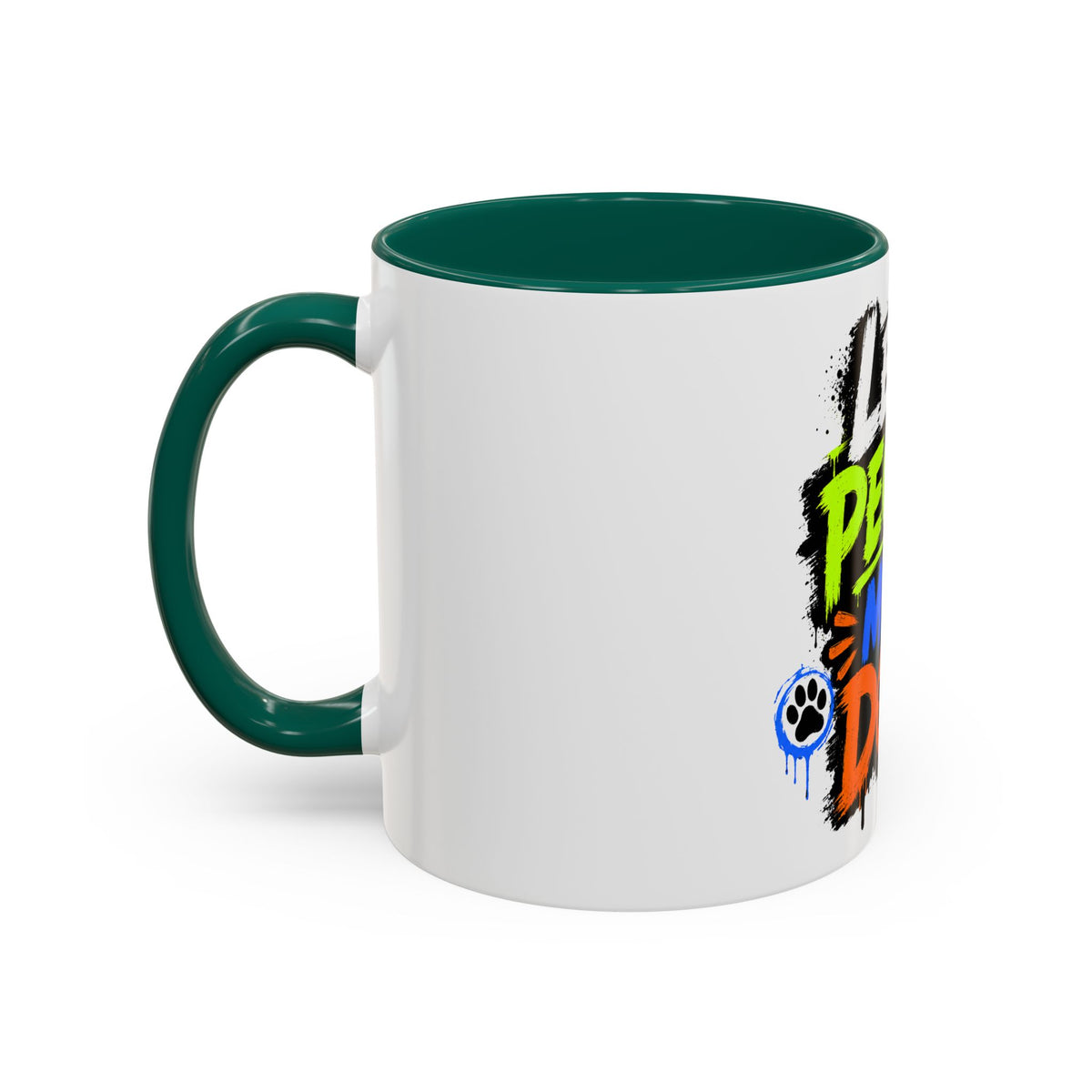 Less People More Dogs Coffee Mug — Bold Graffiti Dog Lover Gift (11oz, 15oz)