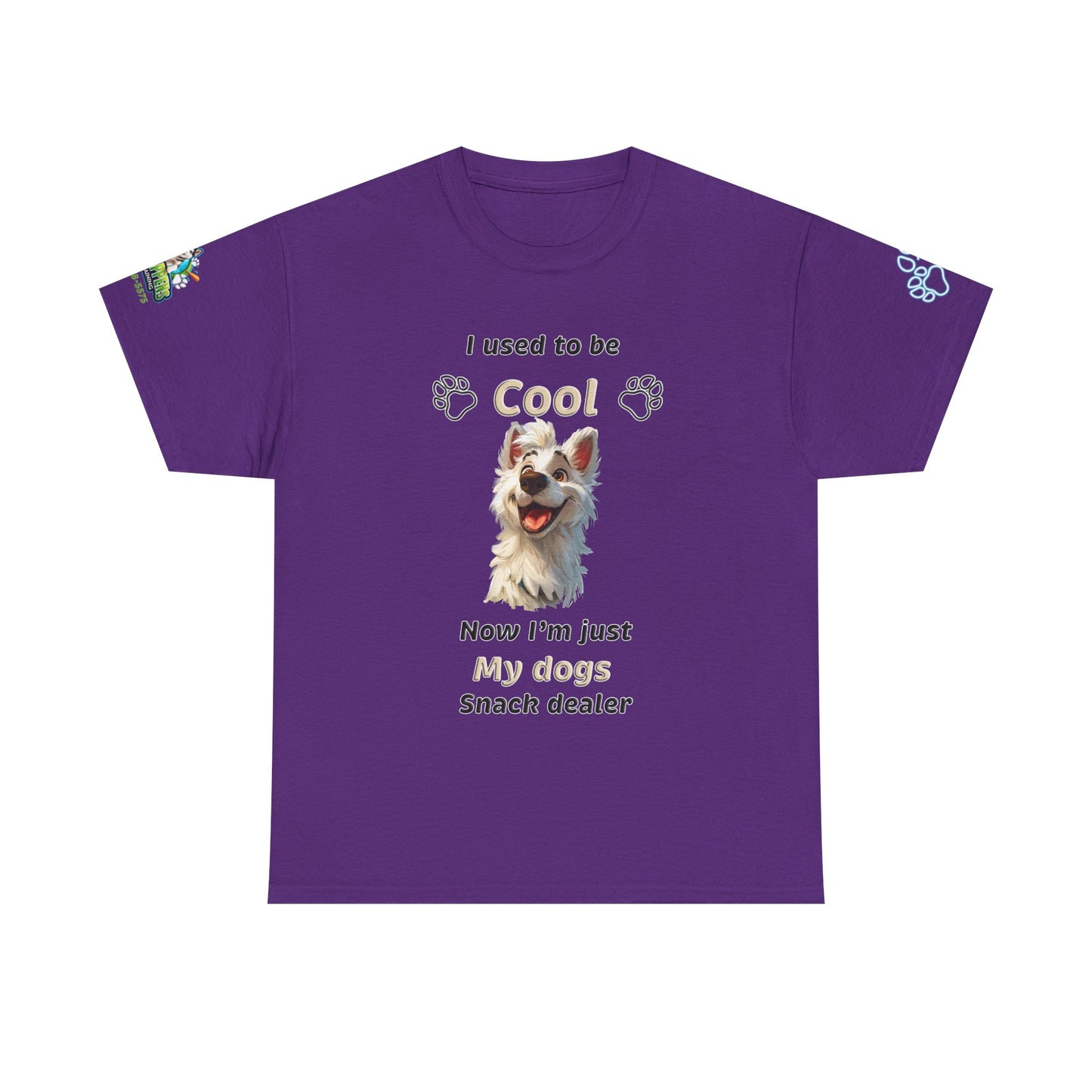 Dog Lover Tee - My Dog's Snack Dealer Unisex Heavy Cotton Tee