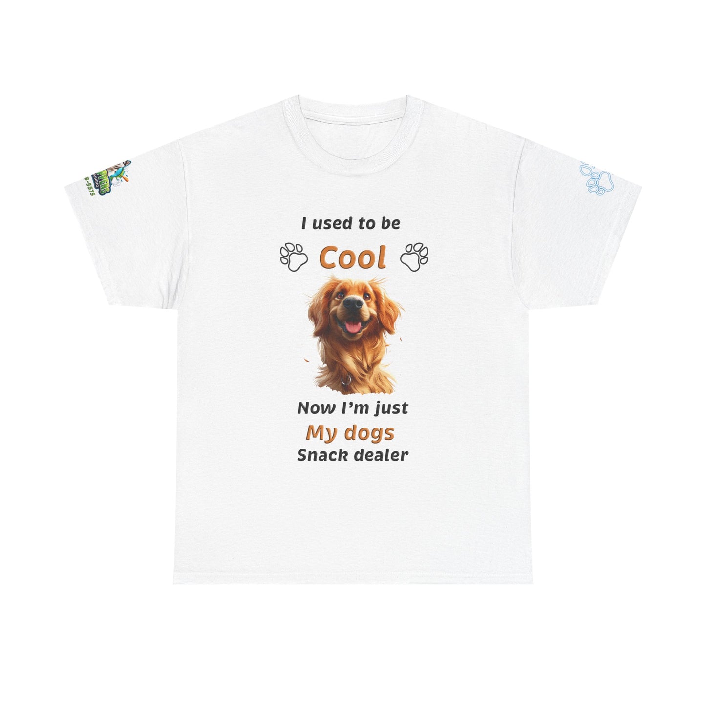 I Used to Be Cool, Now I'm My Dog's Snack Dealer Tee — Golden Retriever Shirt