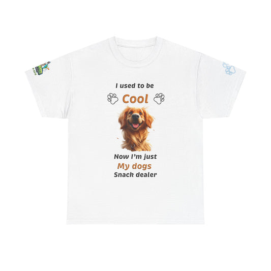 I Used to Be Cool, Now I'm My Dog's Snack Dealer Tee — Golden Retriever Shirt