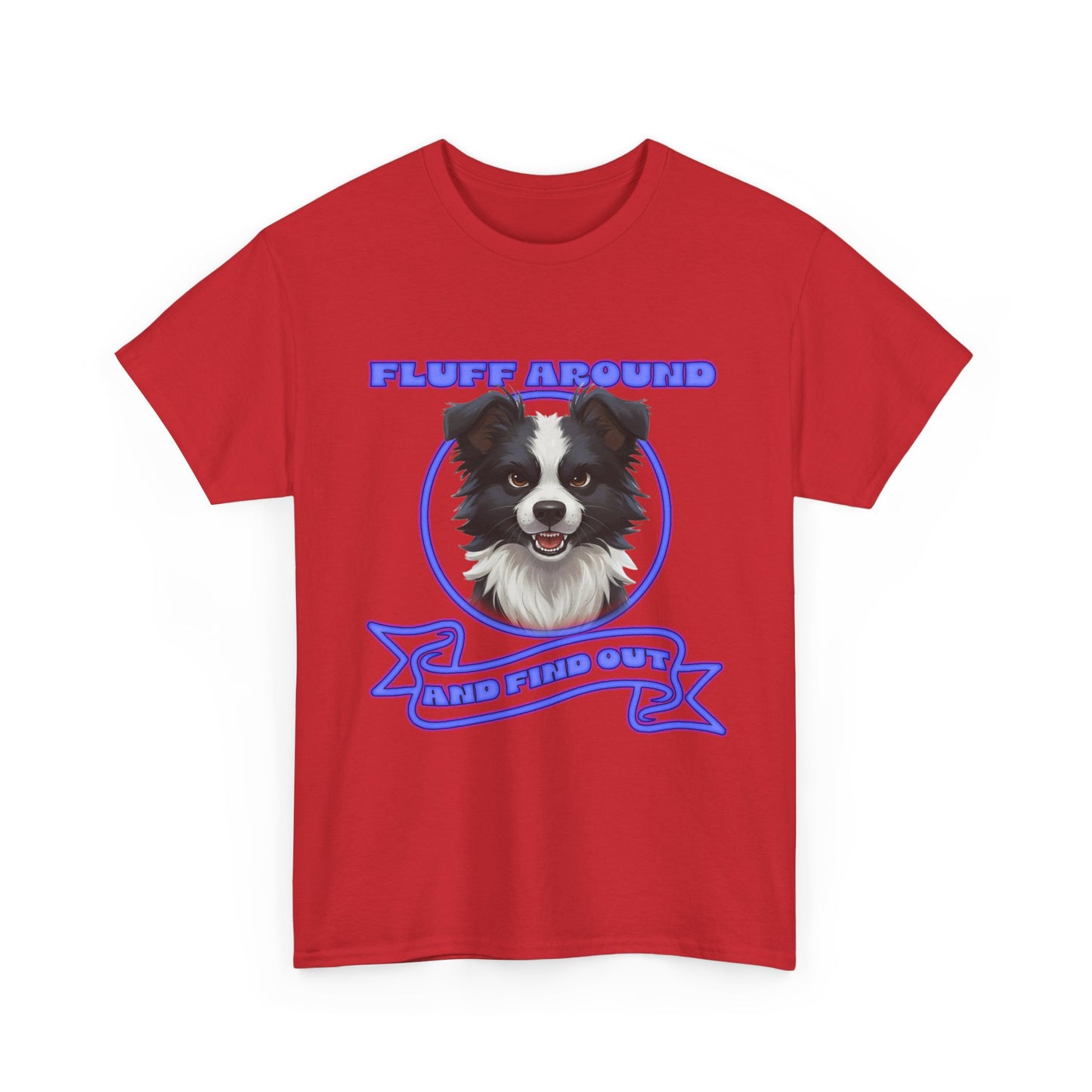 Border Collie Tee — "Fluff Around, Herd Proud" Dog Lover Shirt
