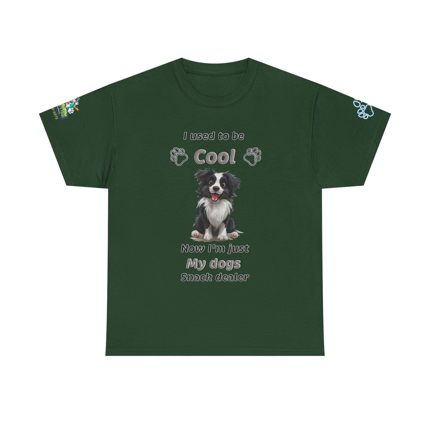 I Used to Be Cool, Now I'm My Dog's Snack Dealer Tee — Border Collie  Shirt
