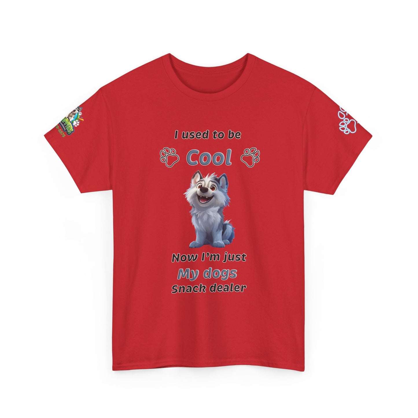 Dog Snack Dealer T-Shirt — "I used to be Cool, Now I'm Just My Dog's Snack Dealer" Cute Pet Lover Tee