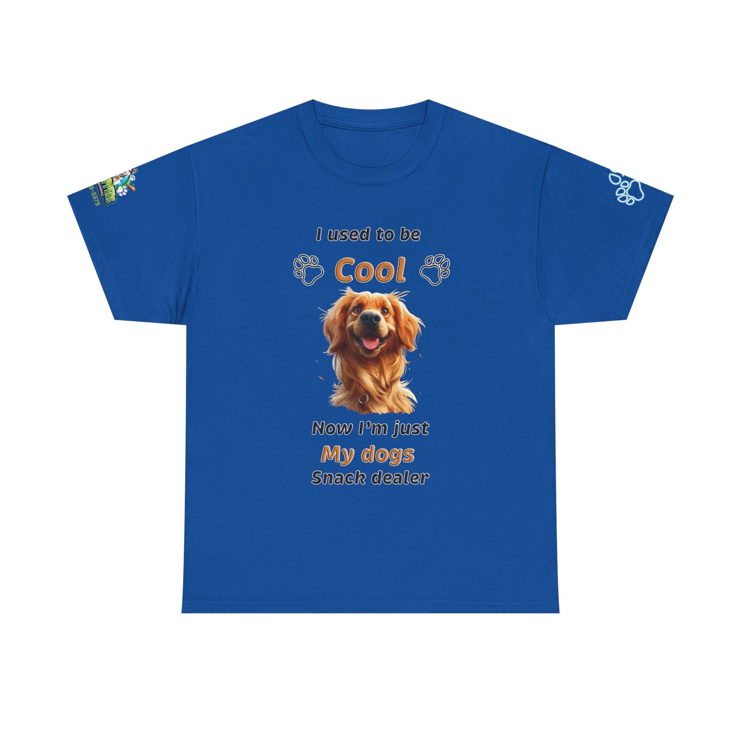 I Used to Be Cool, Now I'm My Dog's Snack Dealer Tee — Golden Retriever Shirt