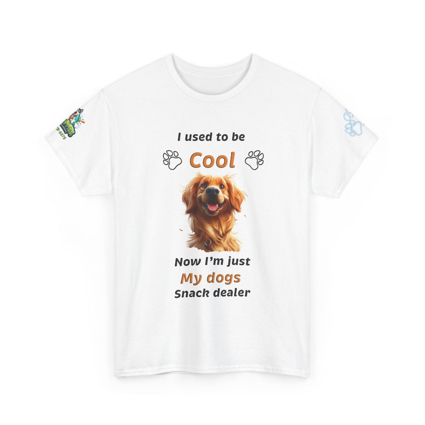 I Used to Be Cool, Now I'm My Dog's Snack Dealer Tee — Golden Retriever Shirt