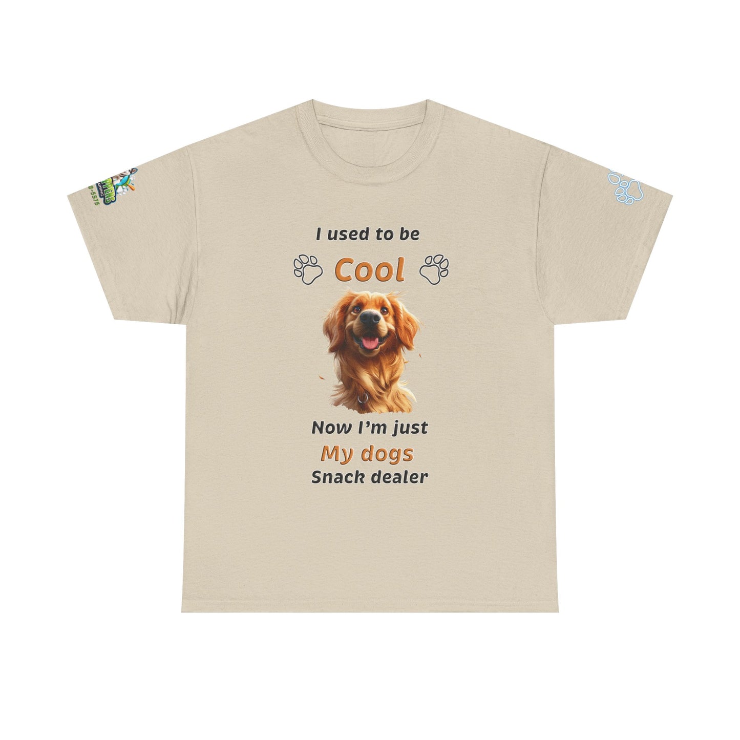 I Used to Be Cool, Now I'm My Dog's Snack Dealer Tee — Golden Retriever Shirt