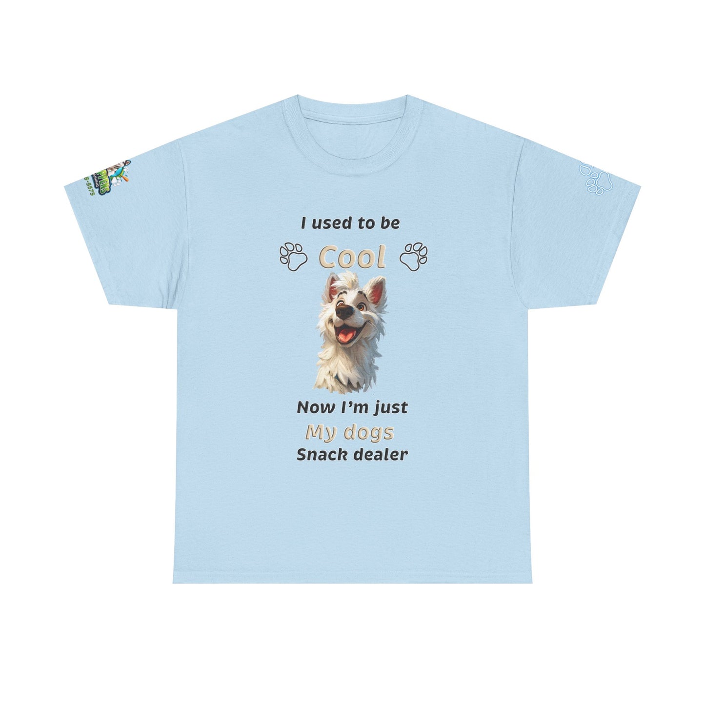 Dog Lover Tee - My Dog's Snack Dealer Unisex Heavy Cotton Tee