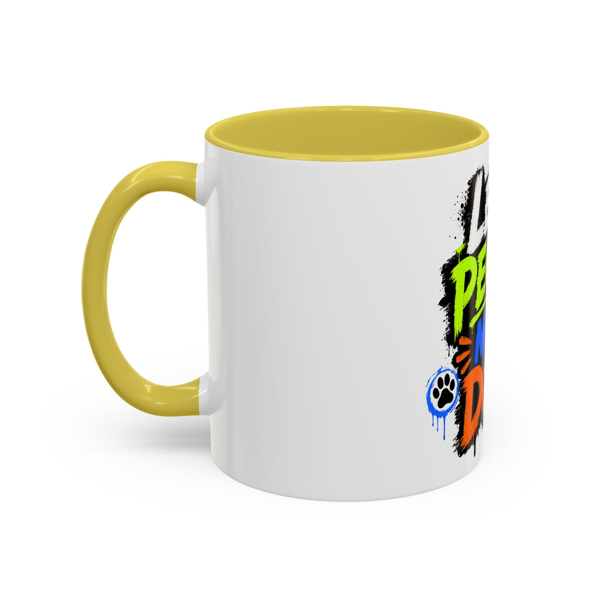 Less People More Dogs Coffee Mug — Bold Graffiti Dog Lover Gift (11oz, 15oz)