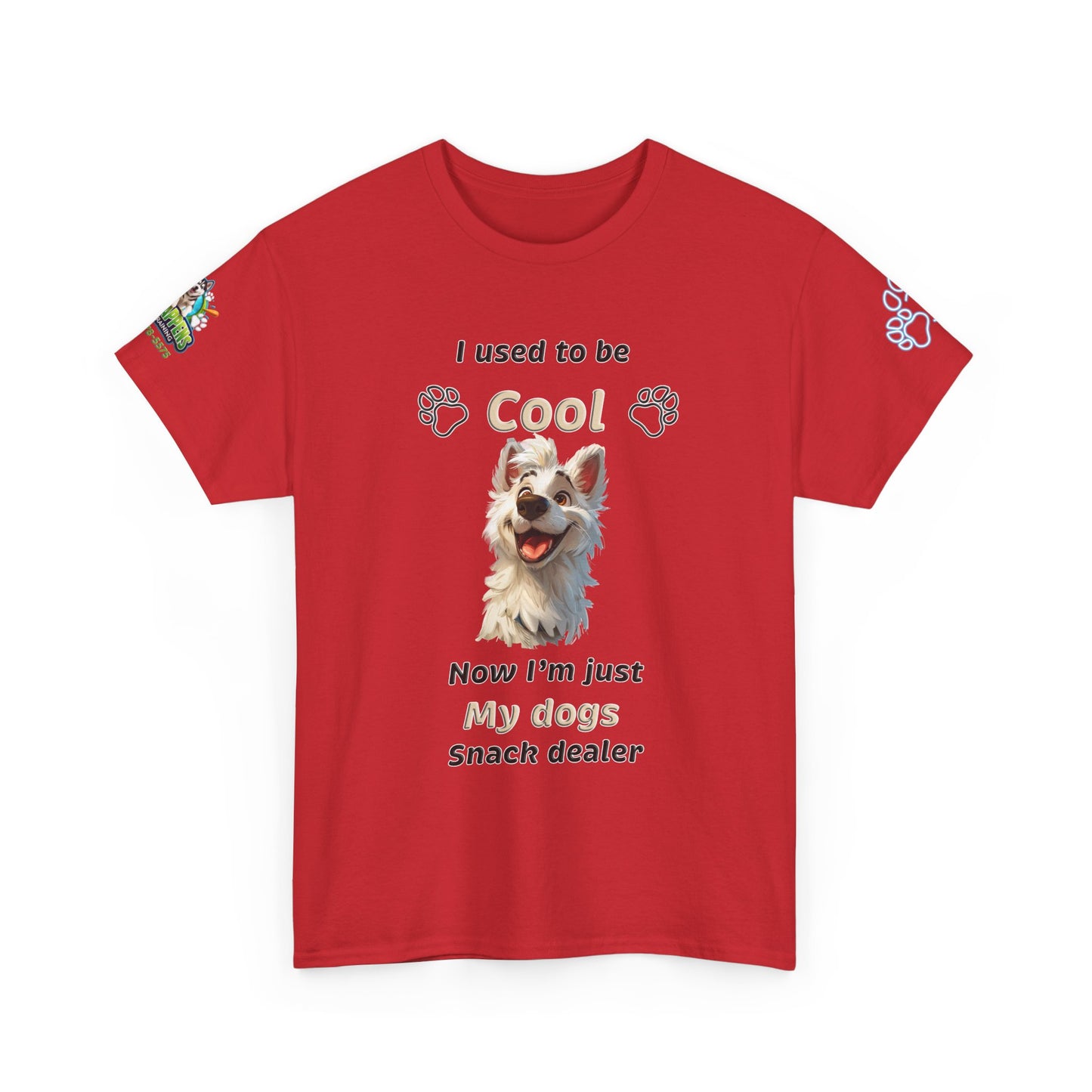 Dog Lover Tee - My Dog's Snack Dealer Unisex Heavy Cotton Tee