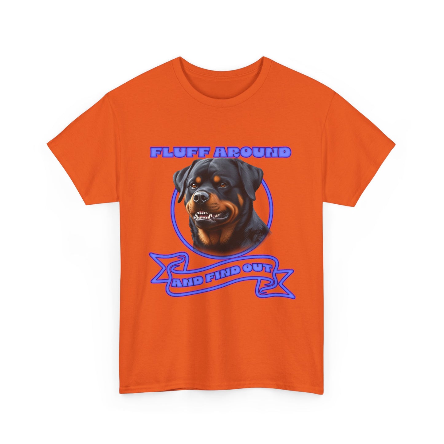 Rottweiler 'Fluff Around' Graphic Tee — Funny Dog Lover T-Shirt