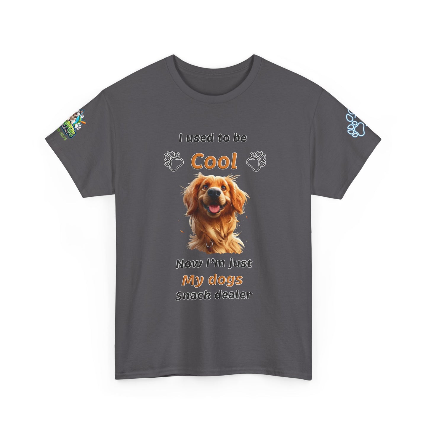 I Used to Be Cool, Now I'm My Dog's Snack Dealer Tee — Golden Retriever Shirt