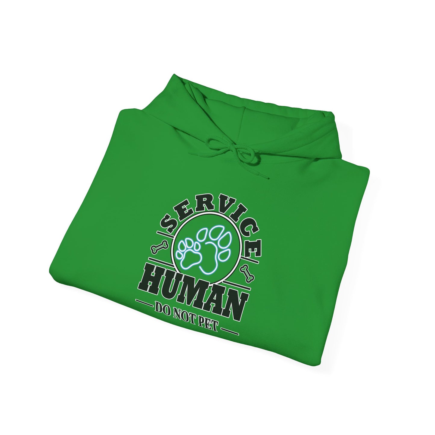 Service Human Hoodie - "Do Not Pet" Paw Print Comfort Sweatshirt