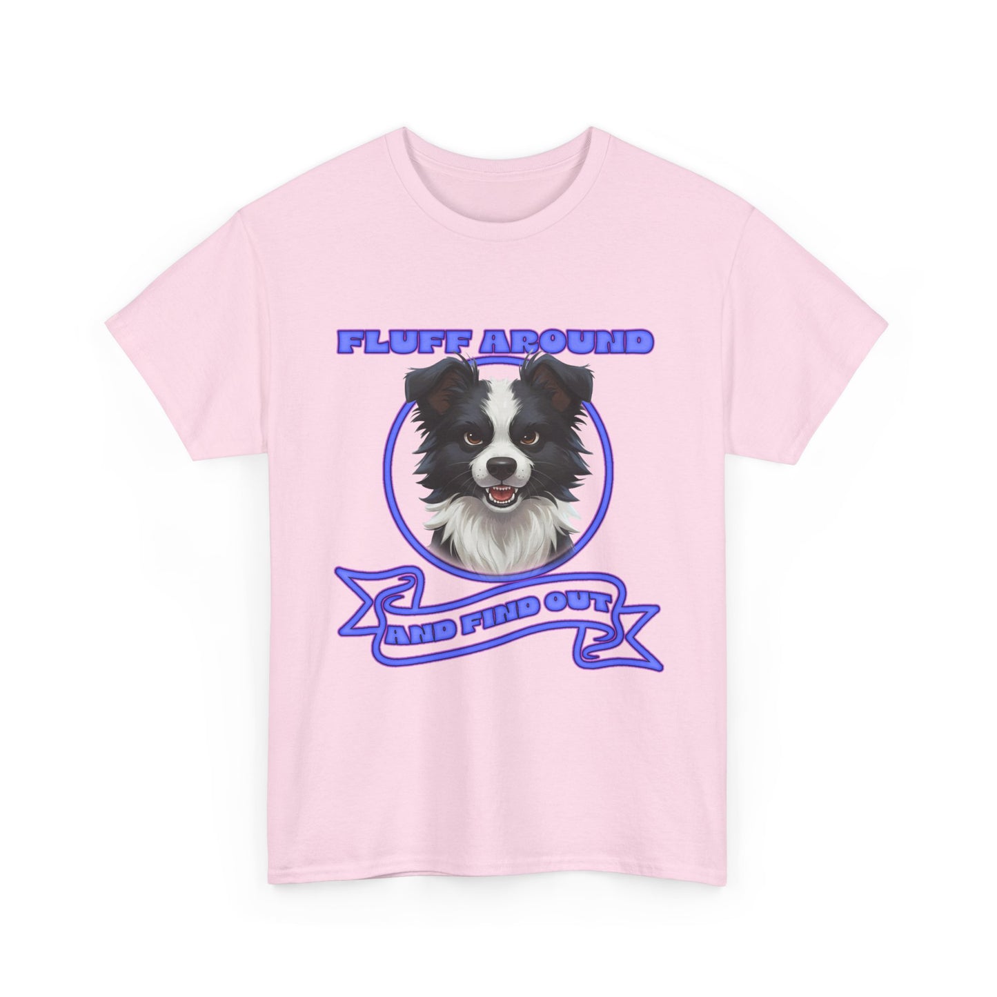 Border Collie Tee — "Fluff Around, Herd Proud" Dog Lover Shirt