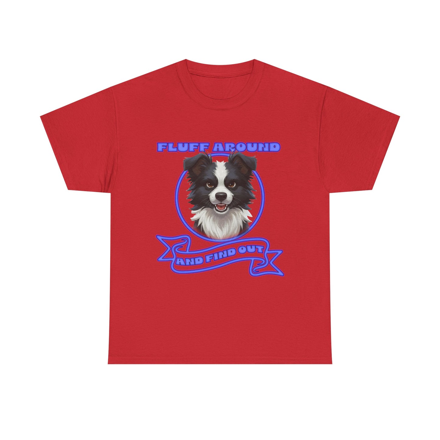 Border Collie Tee — "Fluff Around, Herd Proud" Dog Lover Shirt