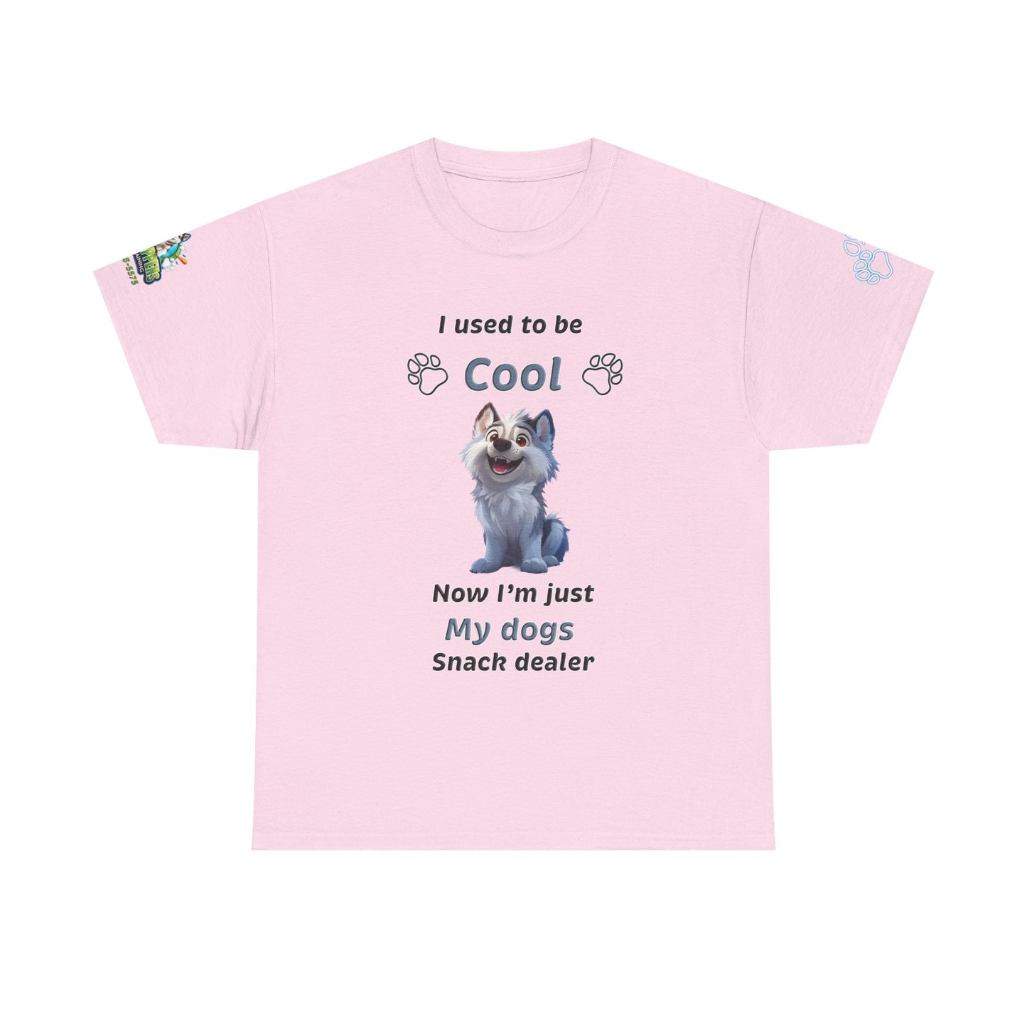 Dog Snack Dealer T-Shirt — "I used to be Cool, Now I'm Just My Dog's Snack Dealer" Cute Pet Lover Tee