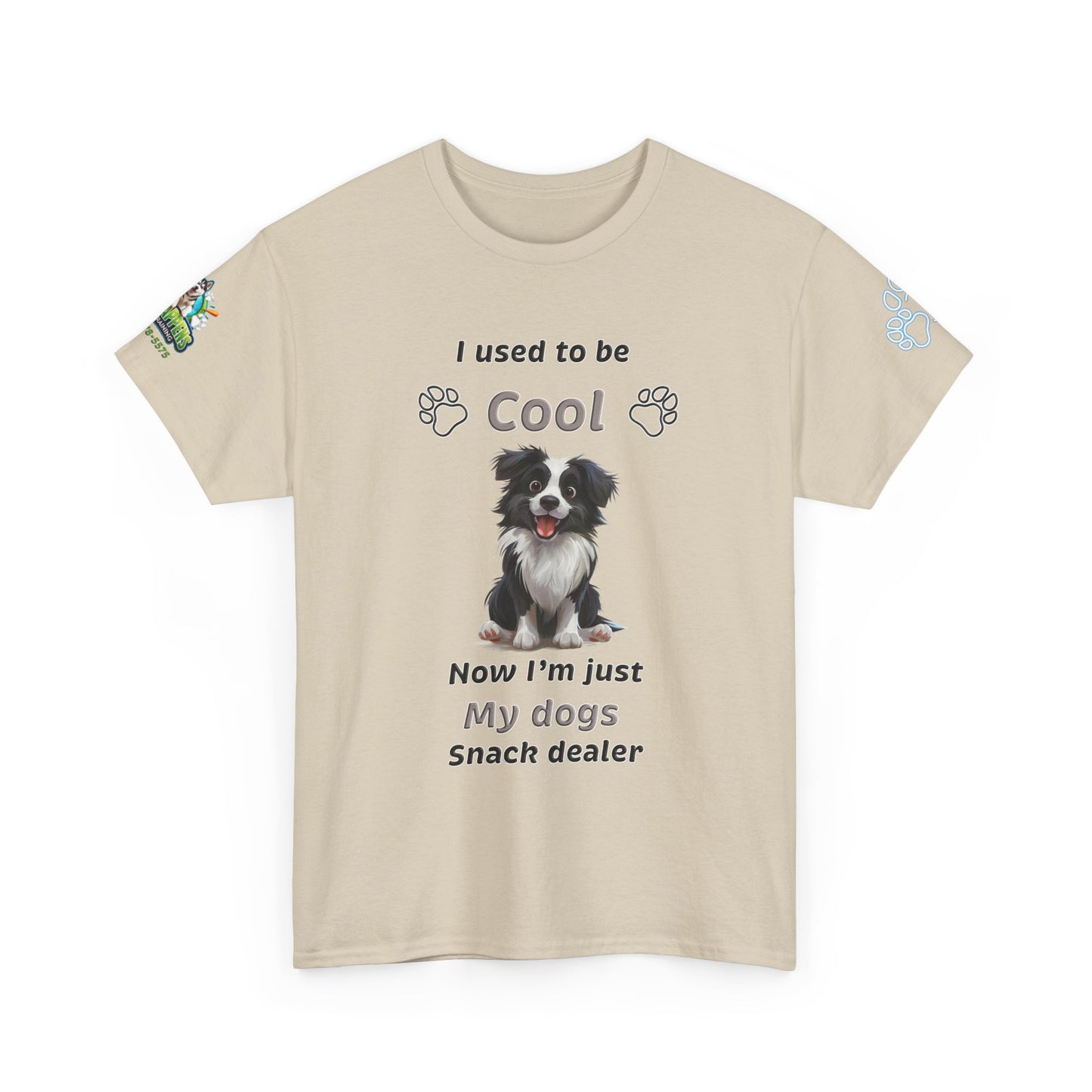 I Used to Be Cool, Now I'm My Dog's Snack Dealer Tee — Border Collie  Shirt