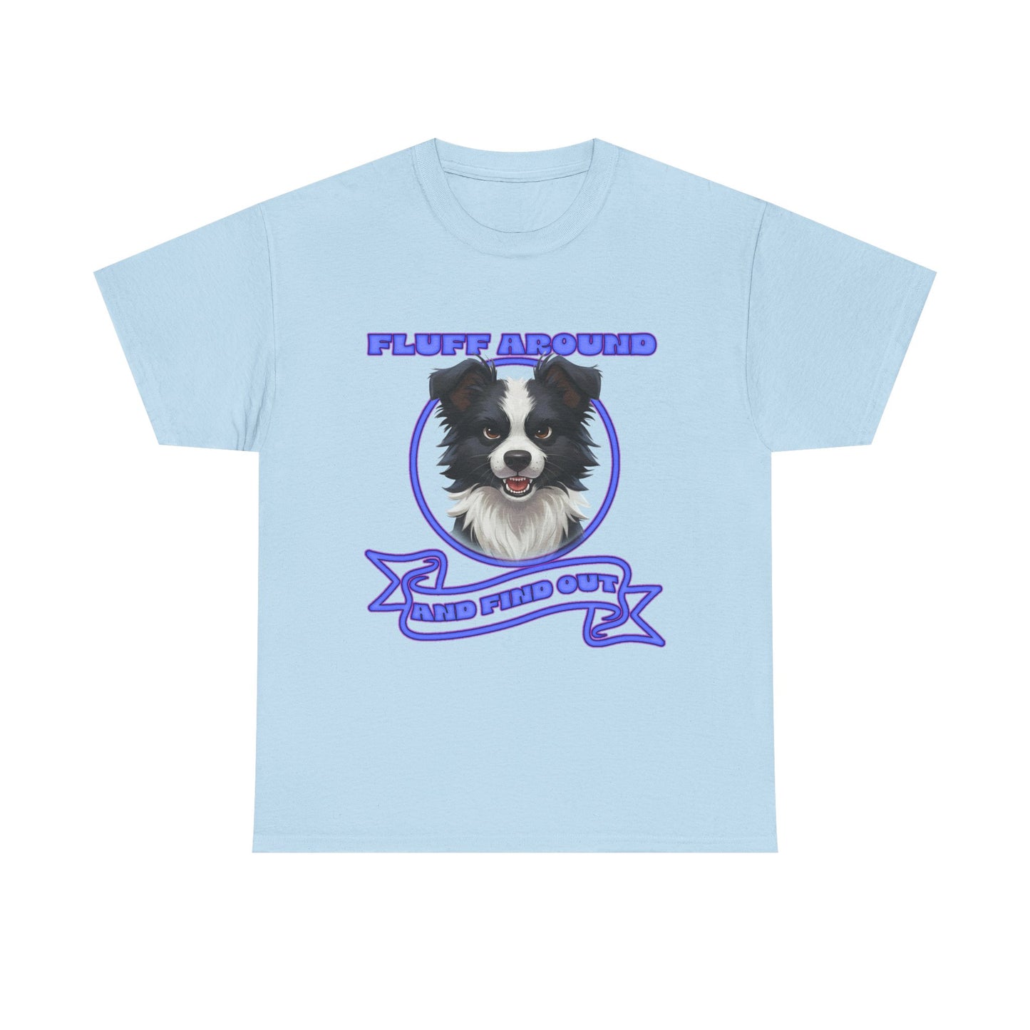 Border Collie Tee — "Fluff Around, Herd Proud" Dog Lover Shirt