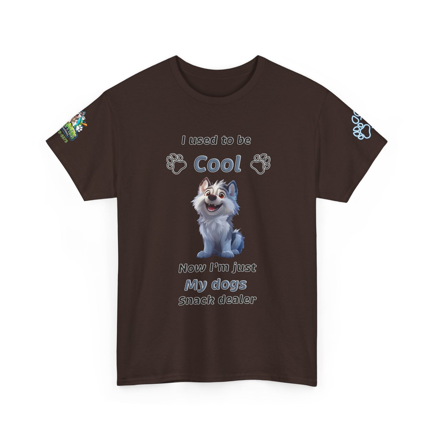 Dog Snack Dealer T-Shirt — "I used to be Cool, Now I'm Just My Dog's Snack Dealer" Cute Pet Lover Tee