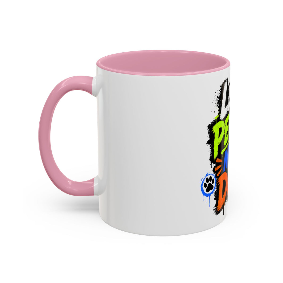 Less People More Dogs Coffee Mug — Bold Graffiti Dog Lover Gift (11oz, 15oz)