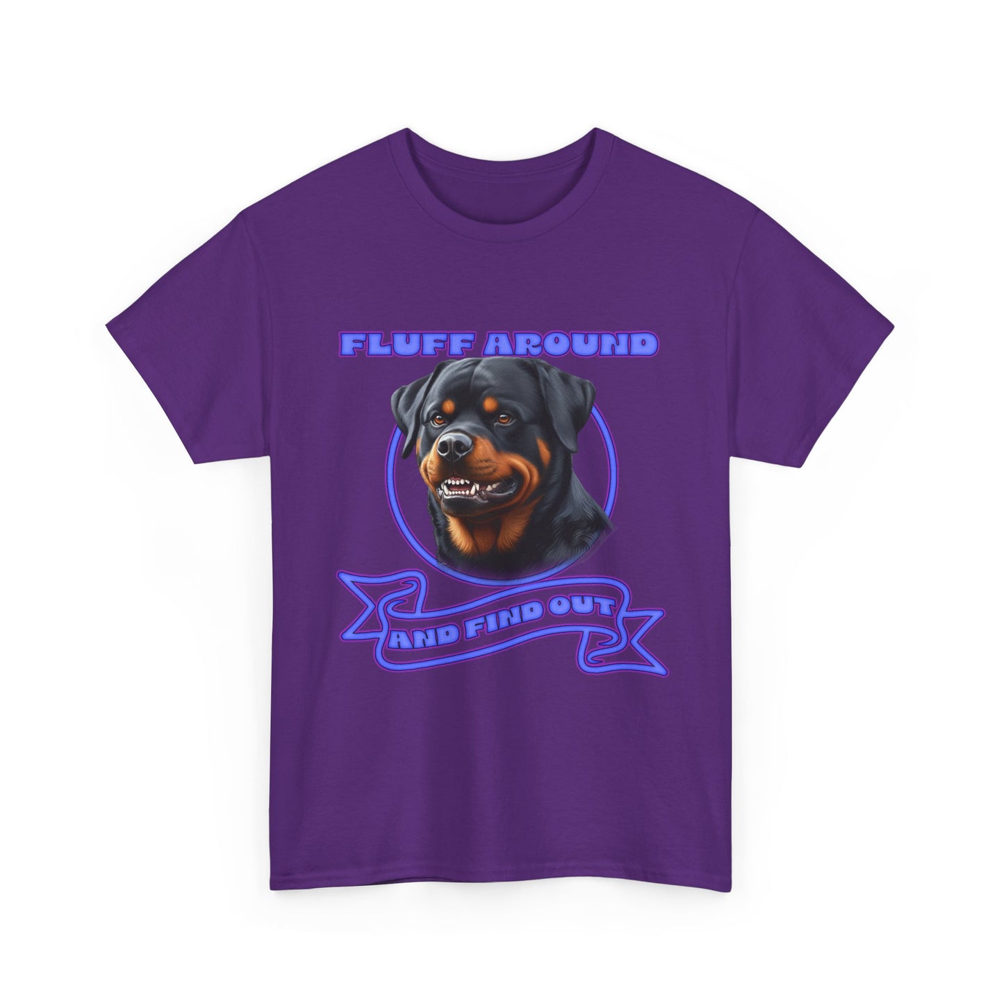 Rottweiler 'Fluff Around' Graphic Tee — Funny Dog Lover T-Shirt