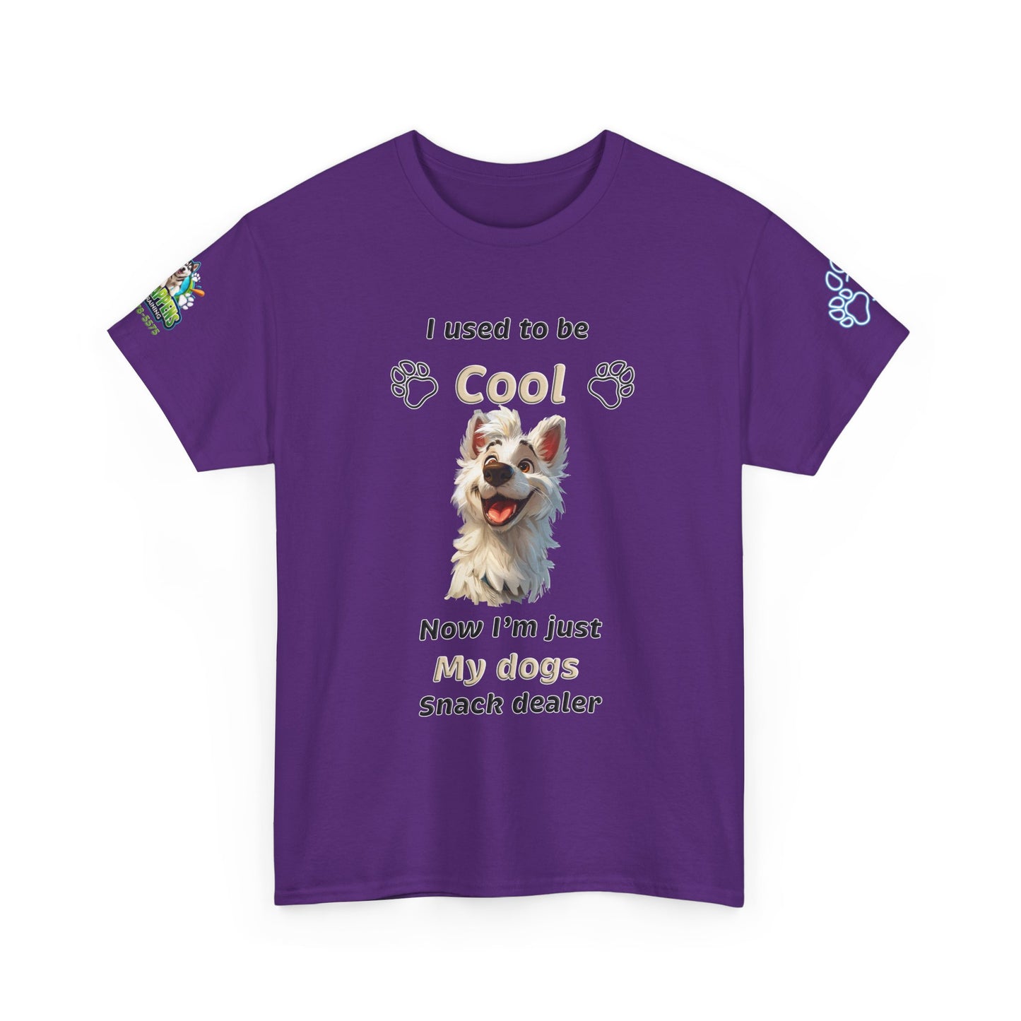 Dog Lover Tee - My Dog's Snack Dealer Unisex Heavy Cotton Tee