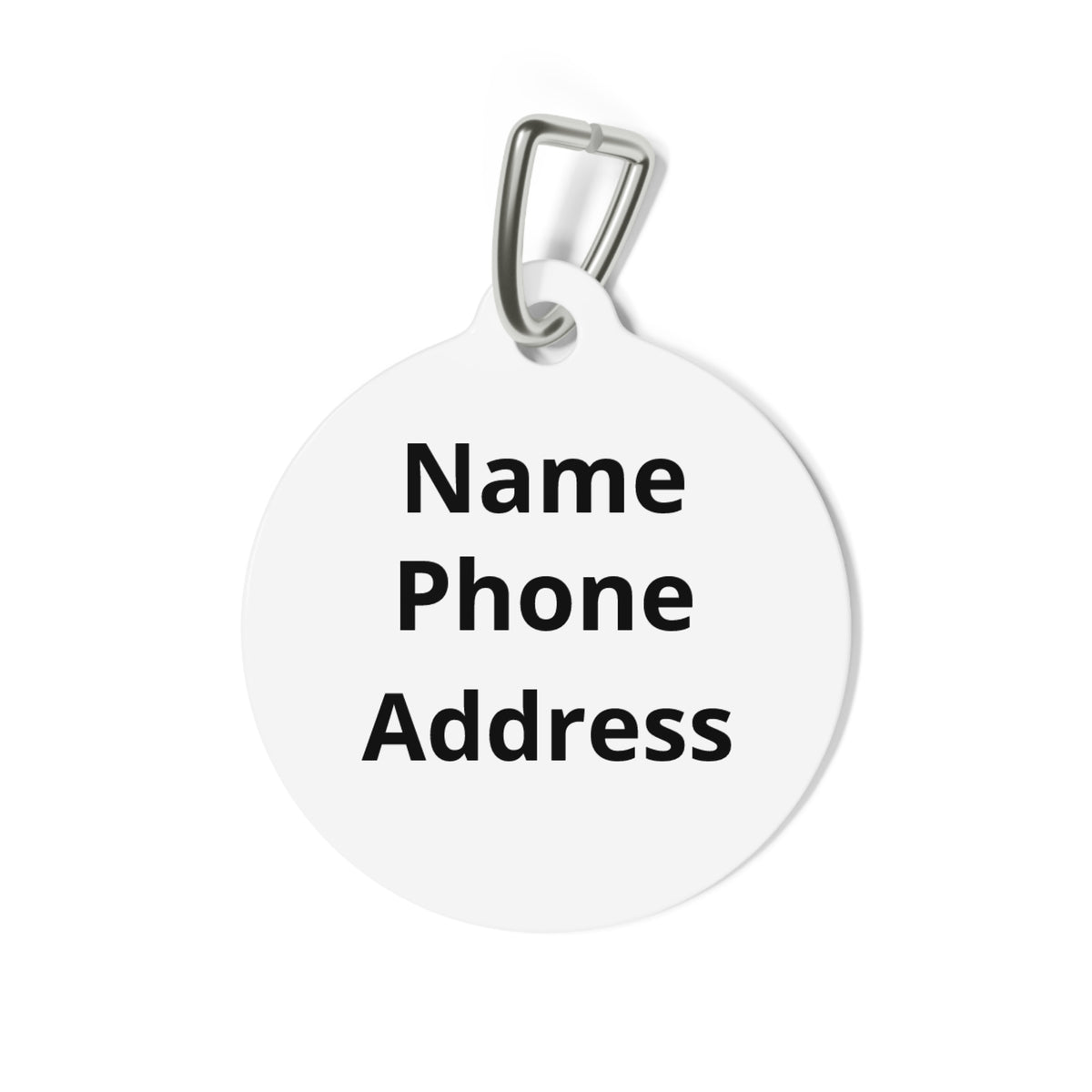 Sit Happens Personalized Pet Tag — Funny Dog ID Tag