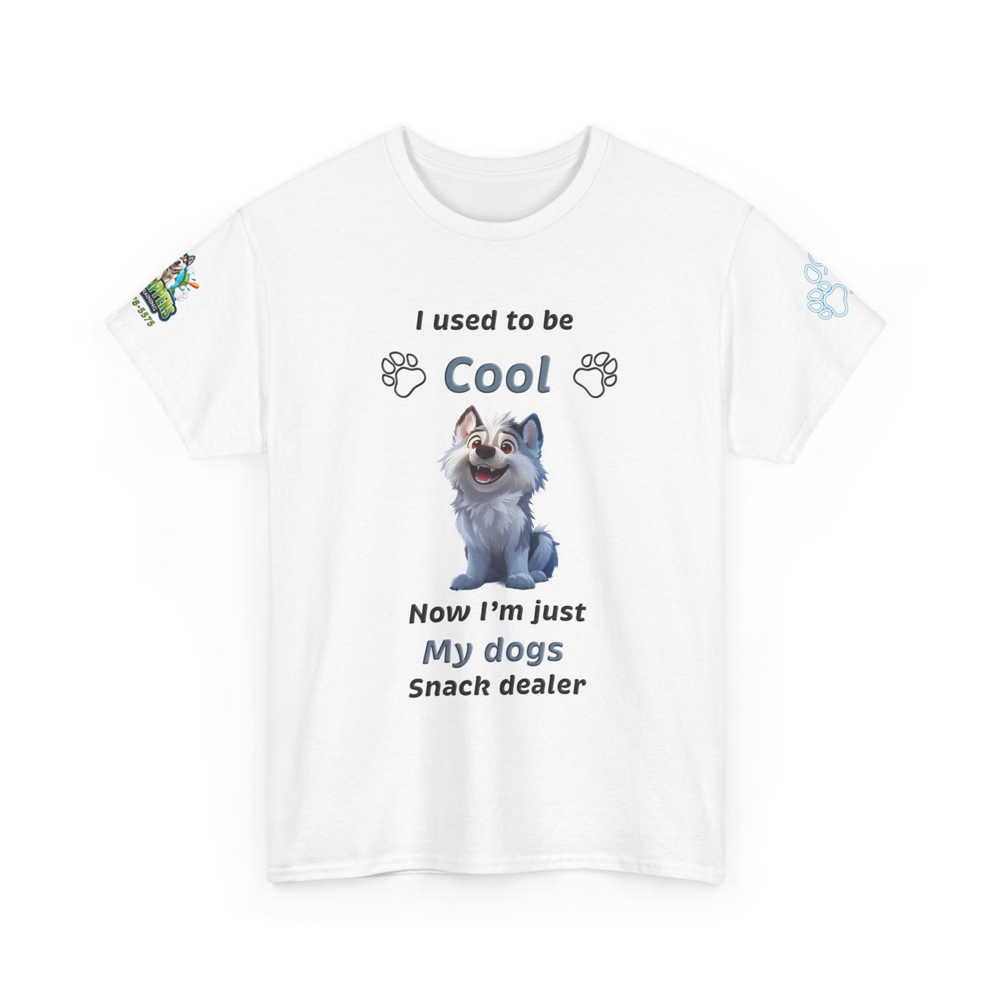 Dog Snack Dealer T-Shirt — "I used to be Cool, Now I'm Just My Dog's Snack Dealer" Cute Pet Lover Tee