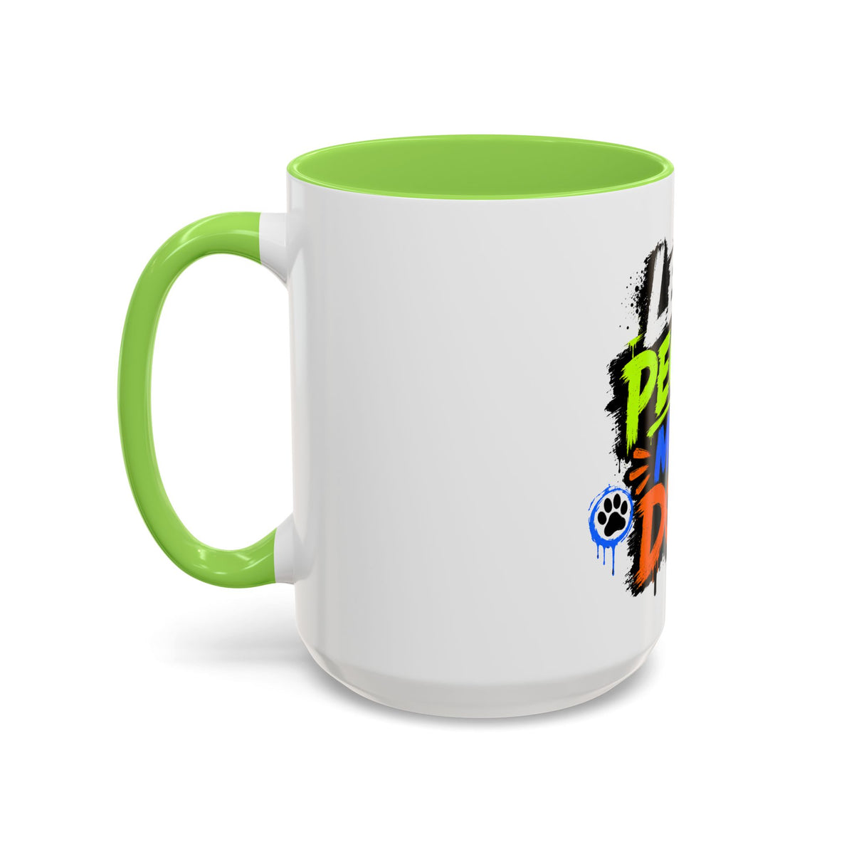 Less People More Dogs Coffee Mug — Bold Graffiti Dog Lover Gift (11oz, 15oz)