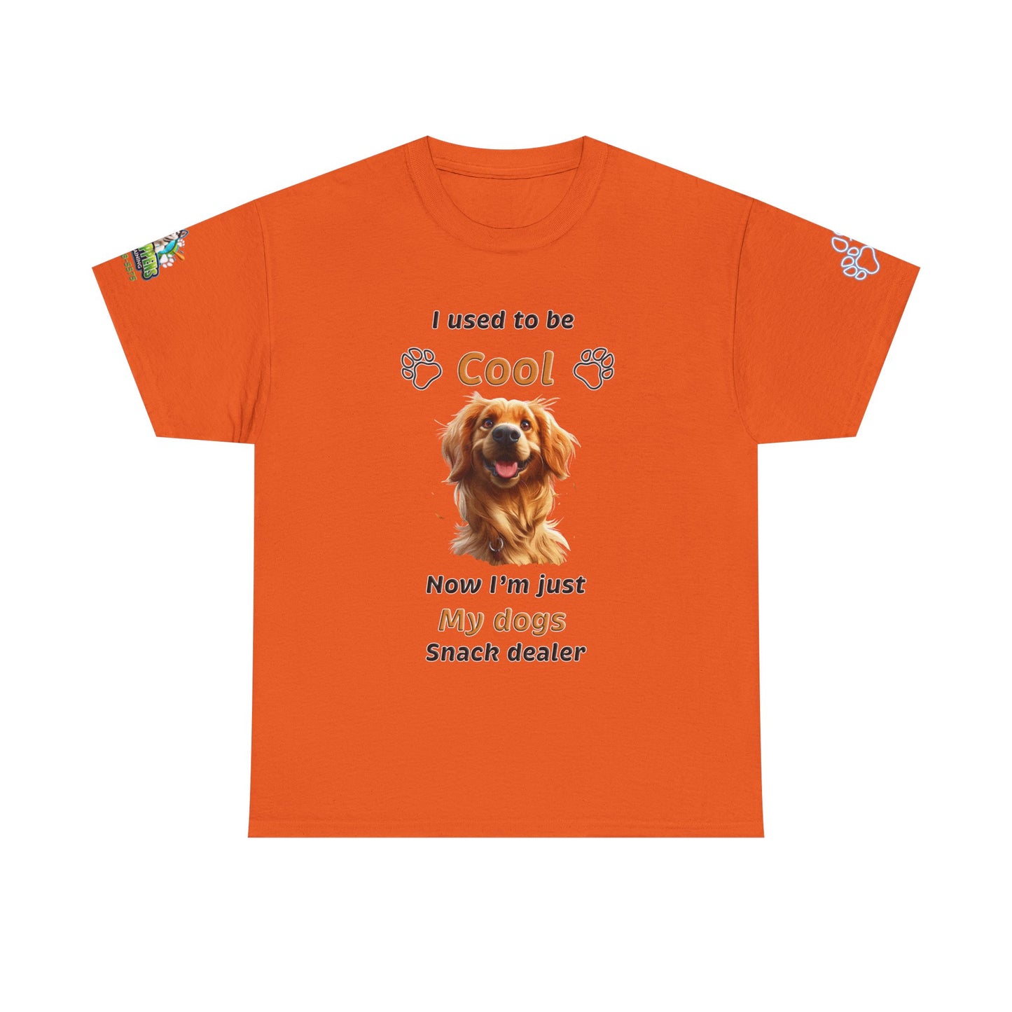 I Used to Be Cool, Now I'm My Dog's Snack Dealer Tee — Golden Retriever Shirt