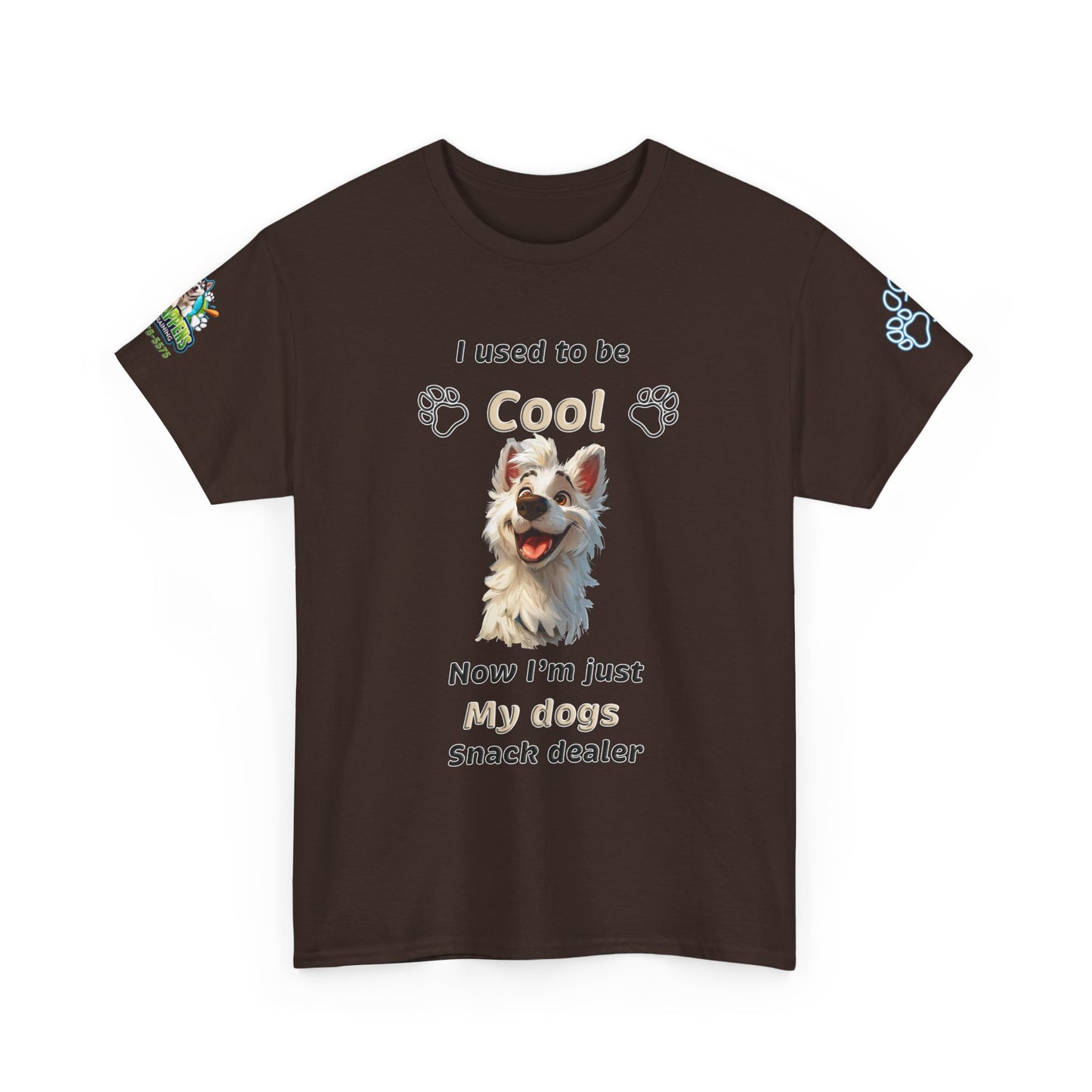 Dog Lover Tee - My Dog's Snack Dealer Unisex Heavy Cotton Tee