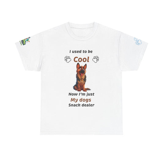 Dog Snack Dealer T‑Shirt — "I Used to Be Cool, Now I'm Just My Dog's Snack Dealer"