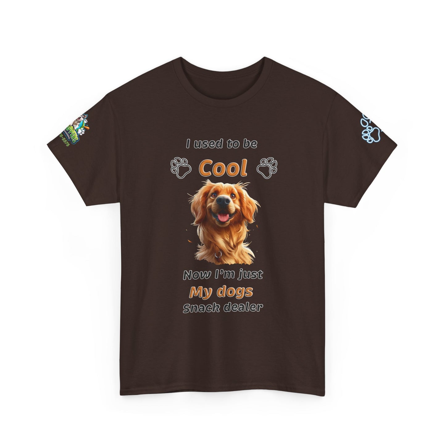 I Used to Be Cool, Now I'm My Dog's Snack Dealer Tee — Golden Retriever Shirt