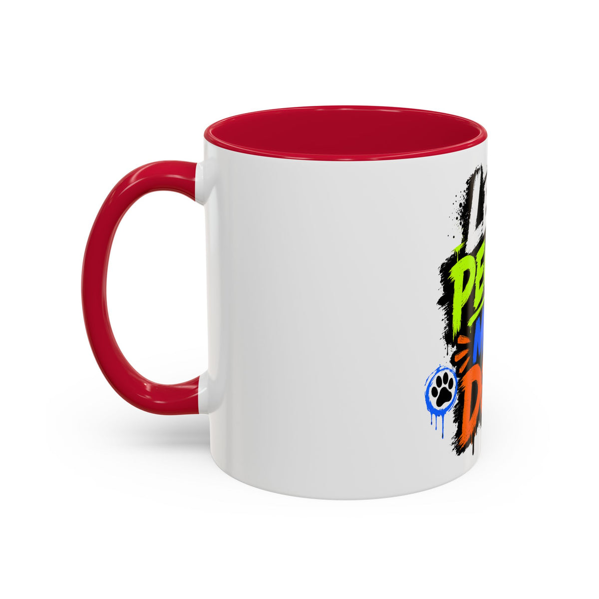 Less People More Dogs Coffee Mug — Bold Graffiti Dog Lover Gift (11oz, 15oz)