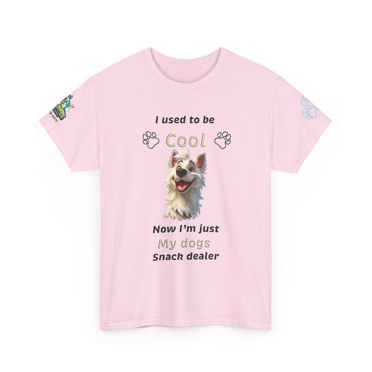 Dog Lover Tee - My Dog's Snack Dealer Unisex Heavy Cotton Tee