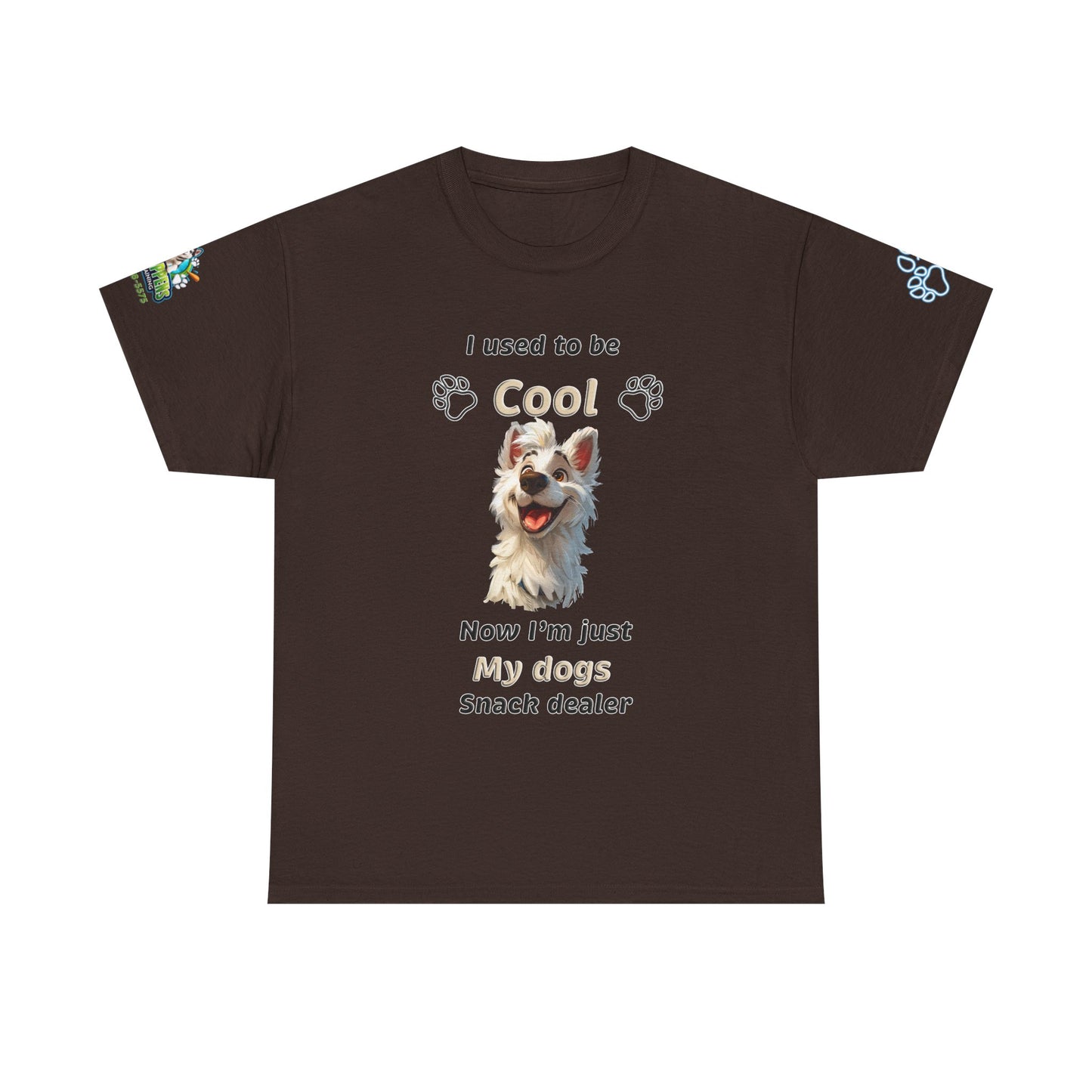 Dog Lover Tee - My Dog's Snack Dealer Unisex Heavy Cotton Tee