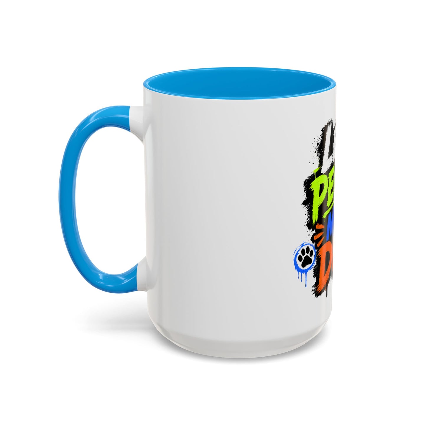 Less People More Dogs Coffee Mug — Bold Graffiti Dog Lover Gift (11oz, 15oz)