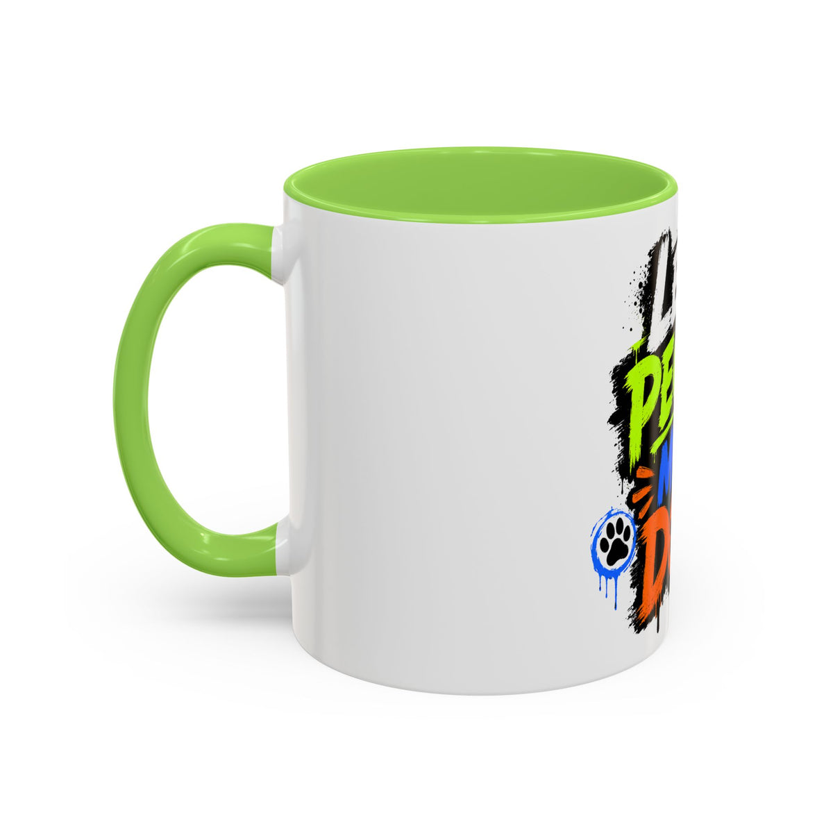 Less People More Dogs Coffee Mug — Bold Graffiti Dog Lover Gift (11oz, 15oz)