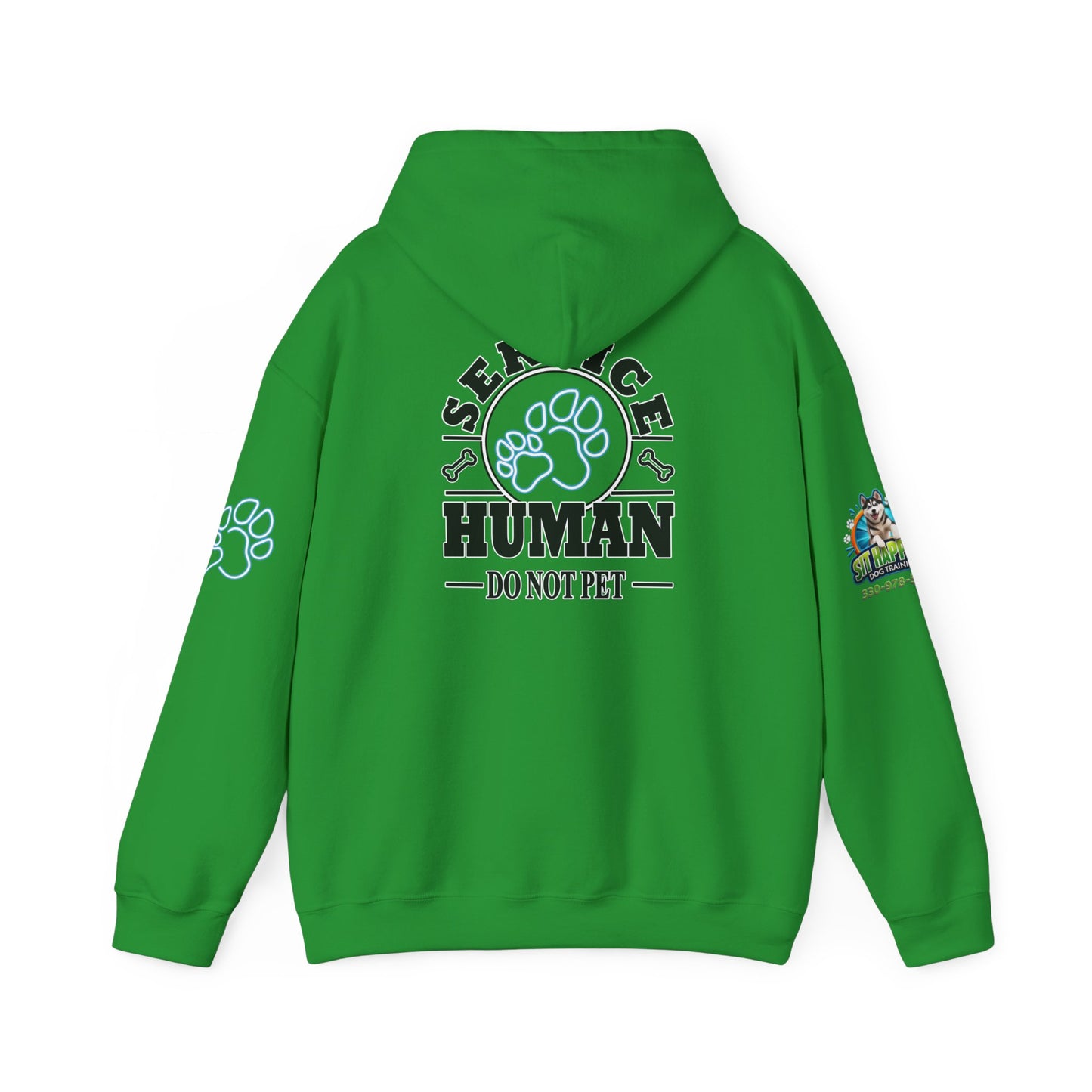 Service Human Hoodie - "Do Not Pet" Paw Print Comfort Sweatshirt