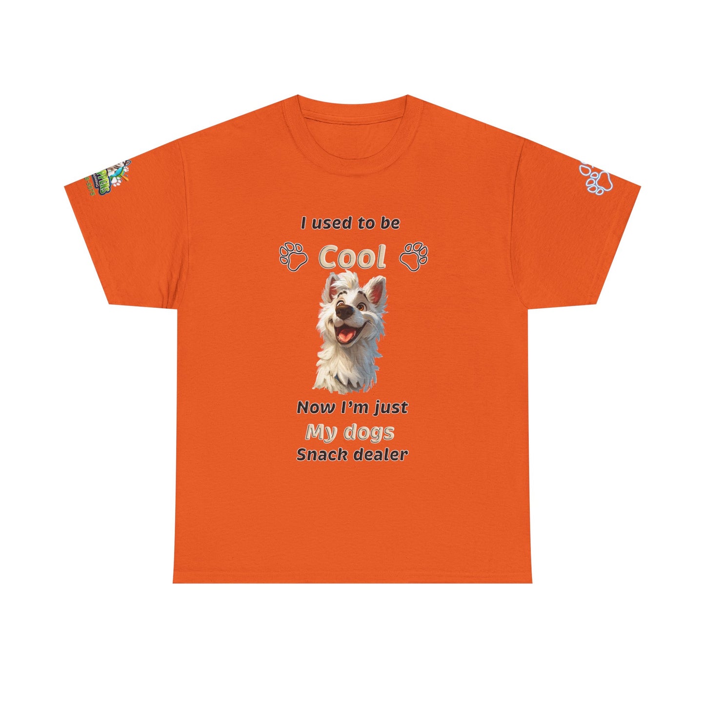 Dog Lover Tee - My Dog's Snack Dealer Unisex Heavy Cotton Tee