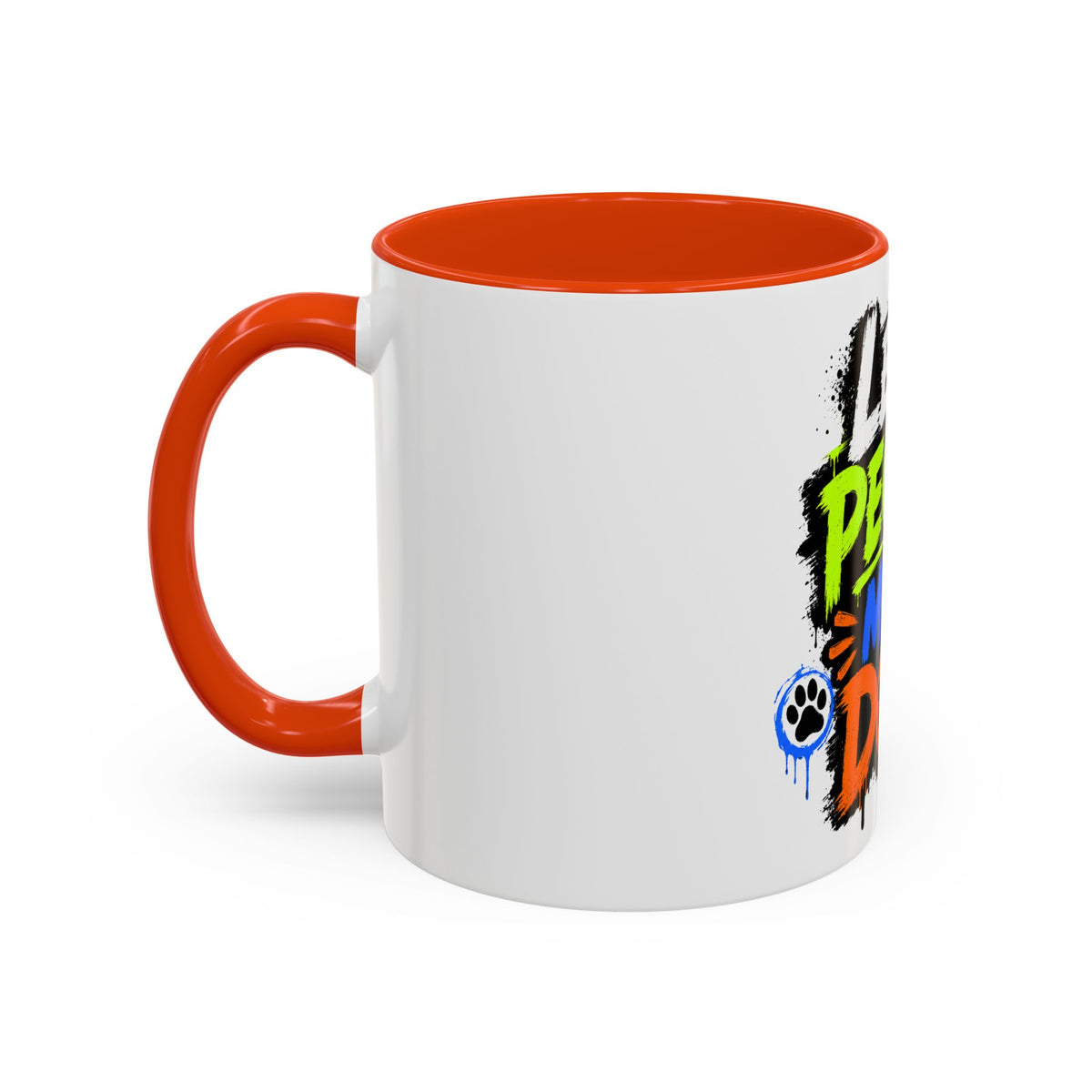Less People More Dogs Coffee Mug — Bold Graffiti Dog Lover Gift (11oz, 15oz)