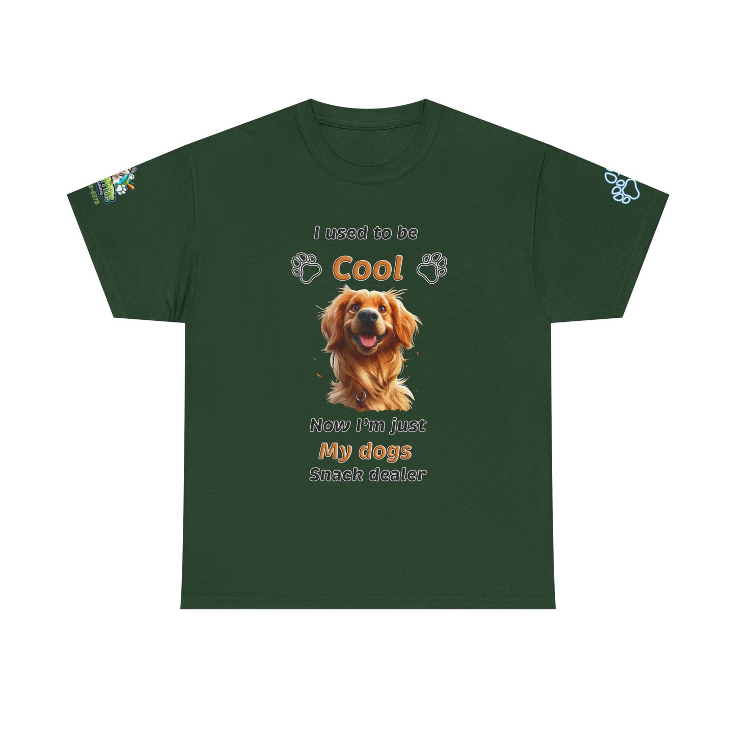 I Used to Be Cool, Now I'm My Dog's Snack Dealer Tee — Golden Retriever Shirt